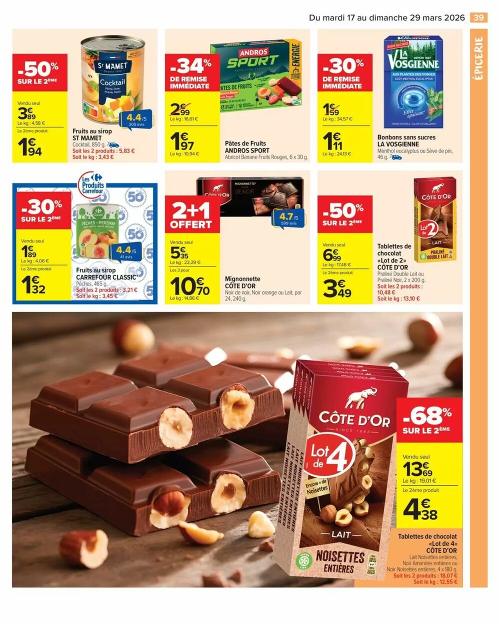 Prospectus promotionnel Carrefour Market valable à partir du 17/03/2026 - Page 41.