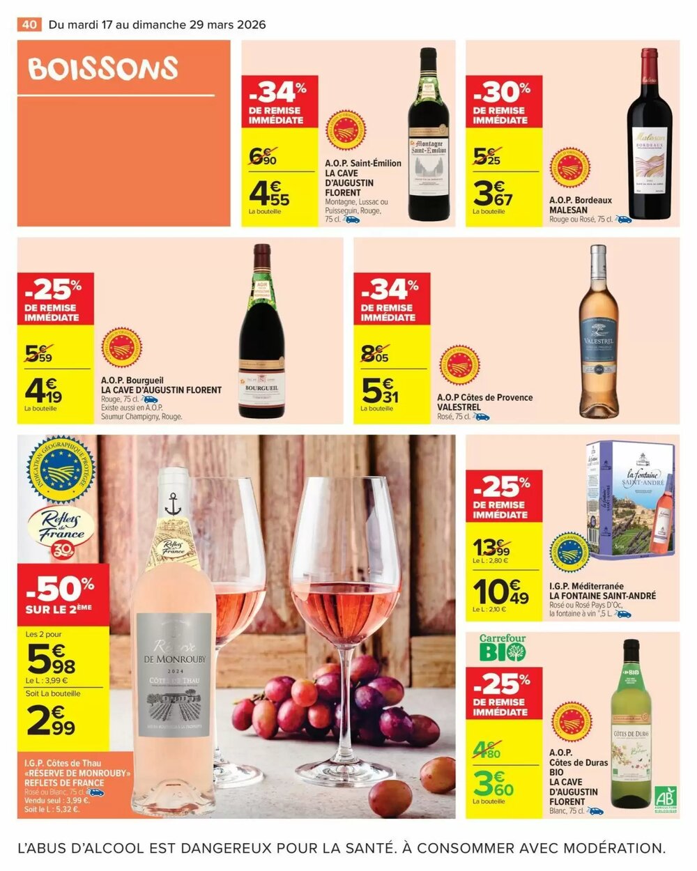 Prospectus promotionnel Carrefour Market valable à partir du 17/03/2026 - Page 42.