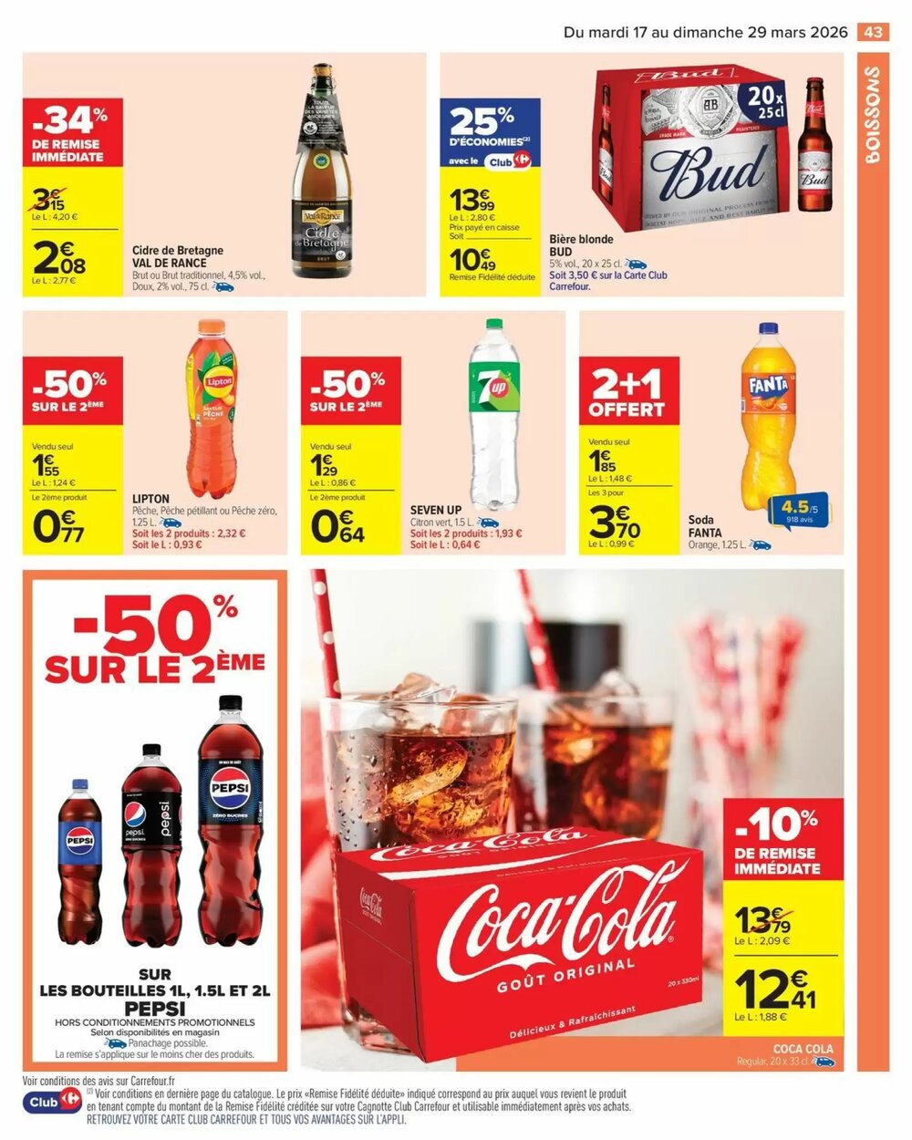 Prospectus promotionnel Carrefour Market valable à partir du 17/03/2026 - Page 45.