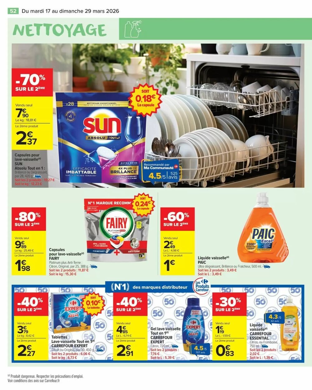 Prospectus promotionnel Carrefour Market valable à partir du 17/03/2026 - Page 54.