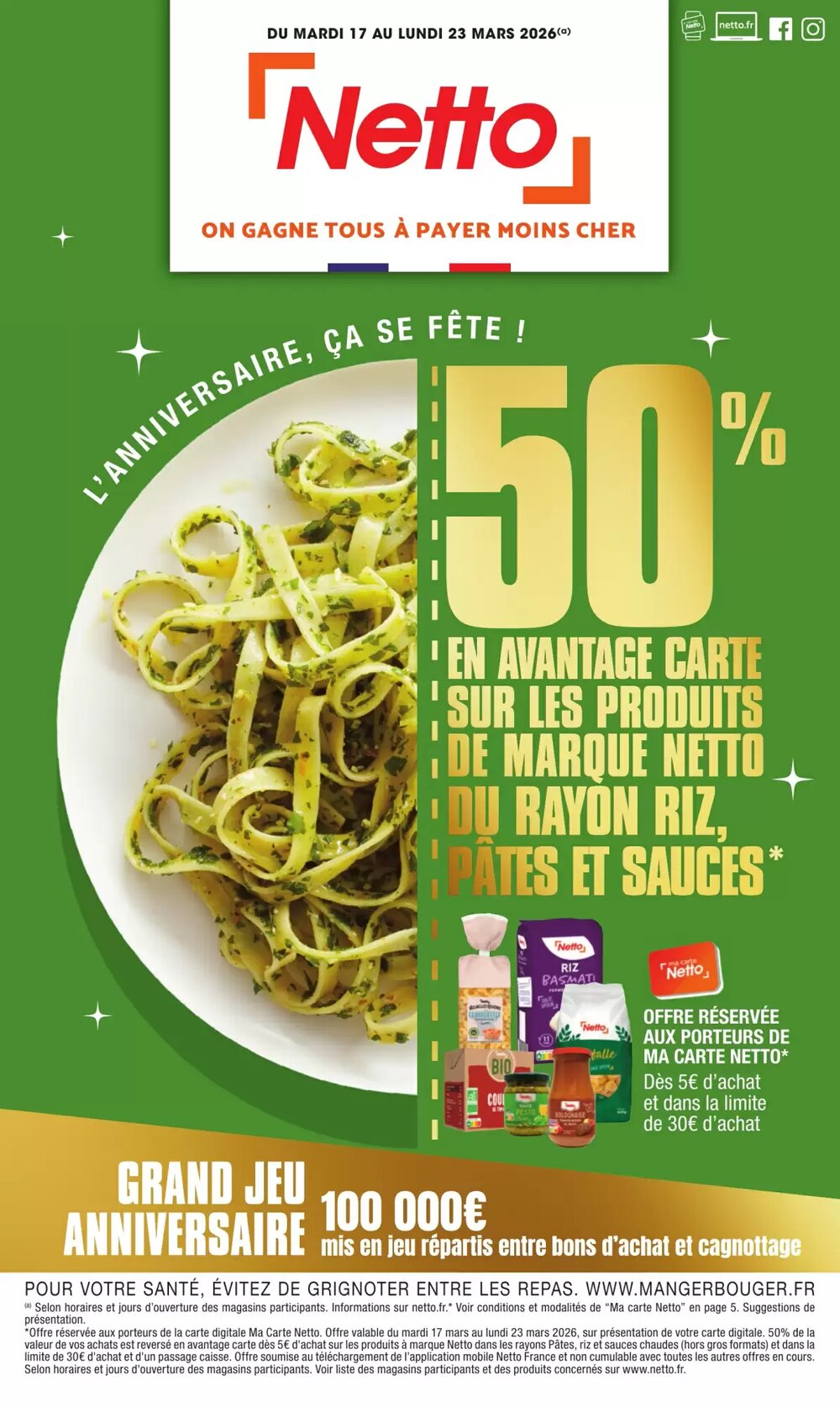 Prospectus promotionnel Netto valable à partir du 17/03/2026 - Page 1.
