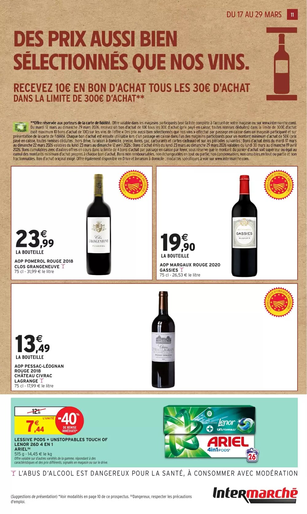 Prospectus promotionnel Intermarché valable à partir du 17/03/2026 - Page 11.