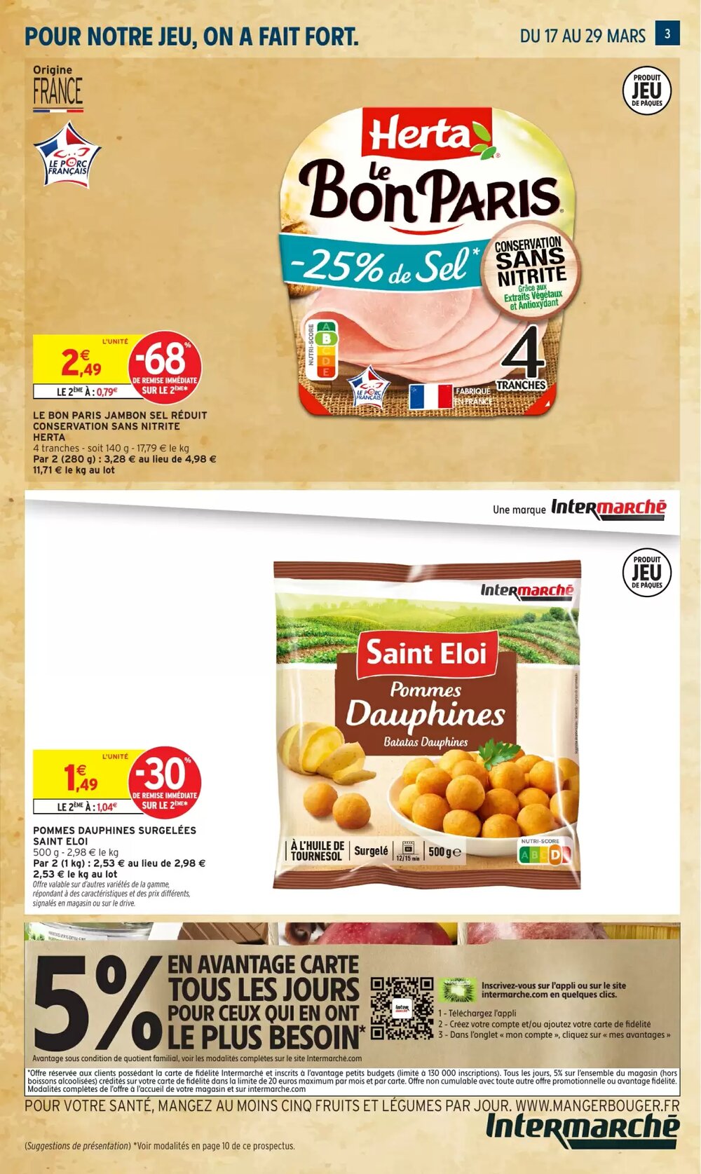 Prospectus promotionnel Intermarché valable à partir du 17/03/2026 - Page 3.