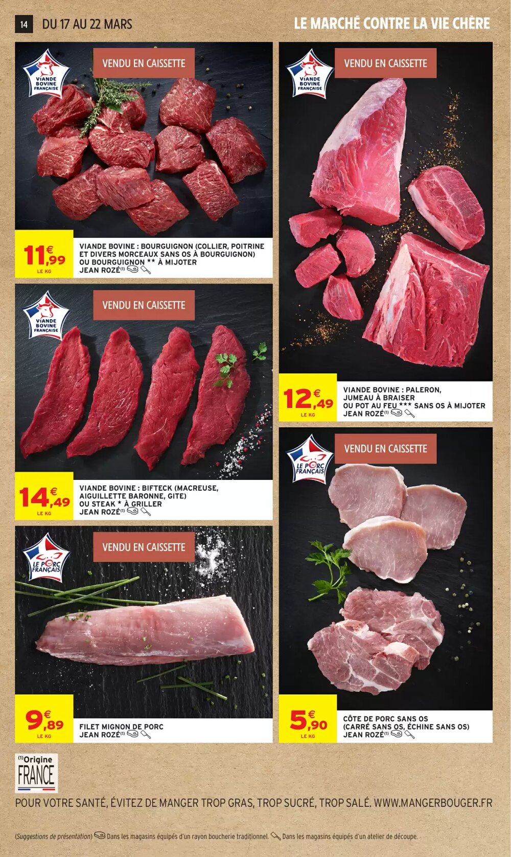 Prospectus promotionnel Intermarché Hyper valable à partir du 17/03/2026 - Page 14.