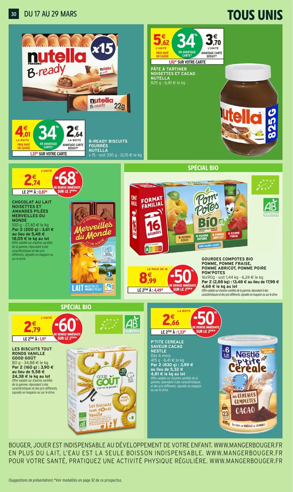 Prospectus promotionnel Intermarché Hyper valable à partir du 17/03/2026 - Page 30.