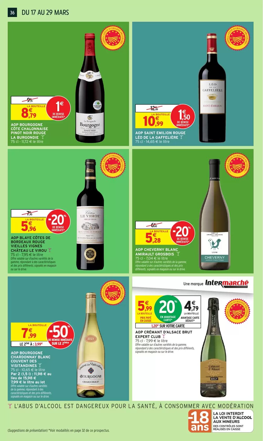 Prospectus promotionnel Intermarché Hyper valable à partir du 17/03/2026 - Page 36.