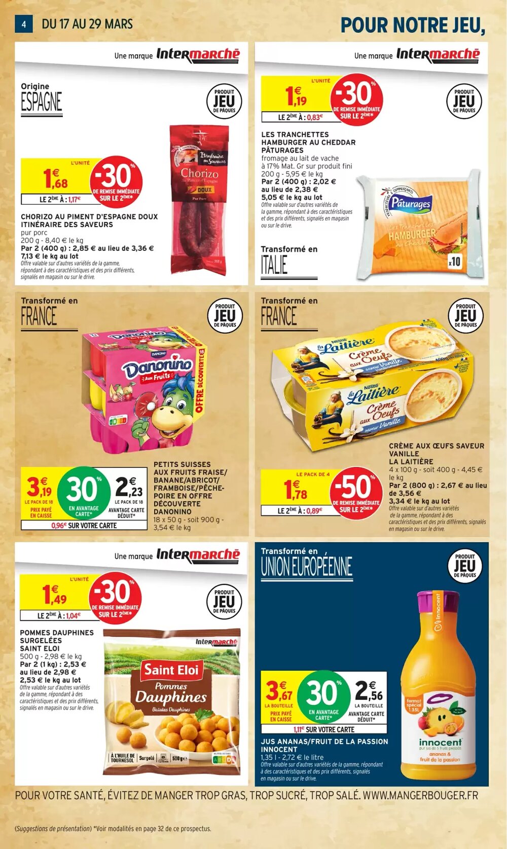 Prospectus promotionnel Intermarché Hyper valable à partir du 17/03/2026 - Page 4.