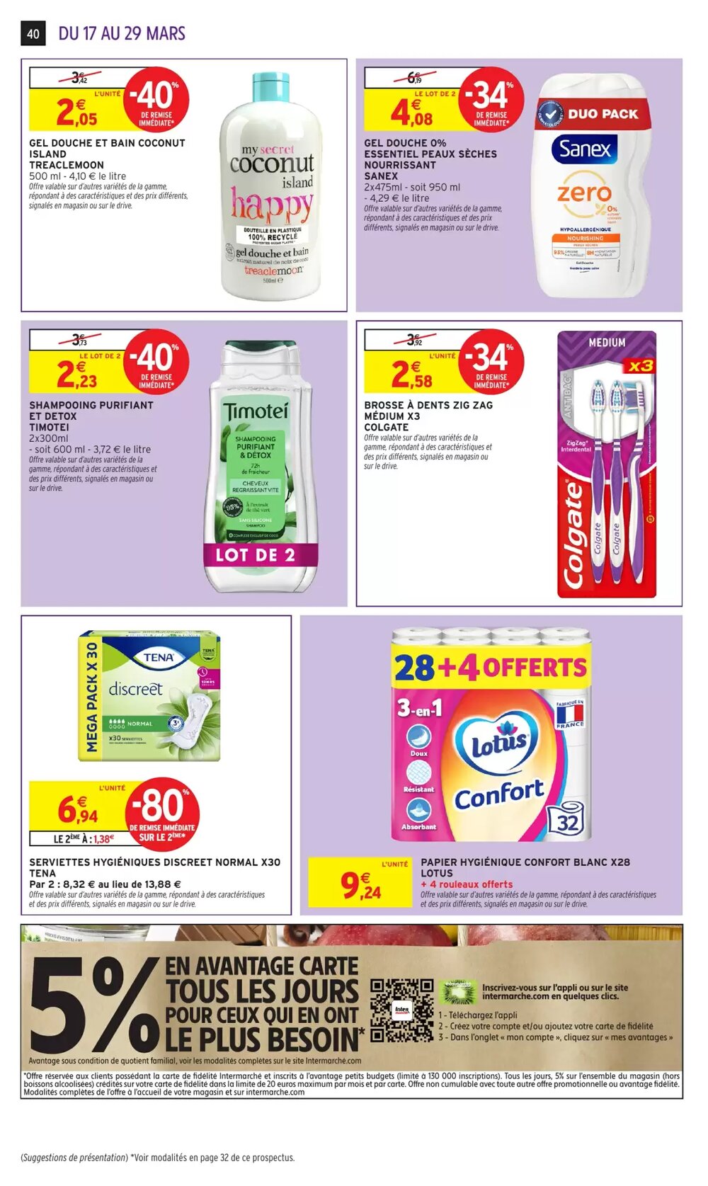 Prospectus promotionnel Intermarché Hyper valable à partir du 17/03/2026 - Page 40.