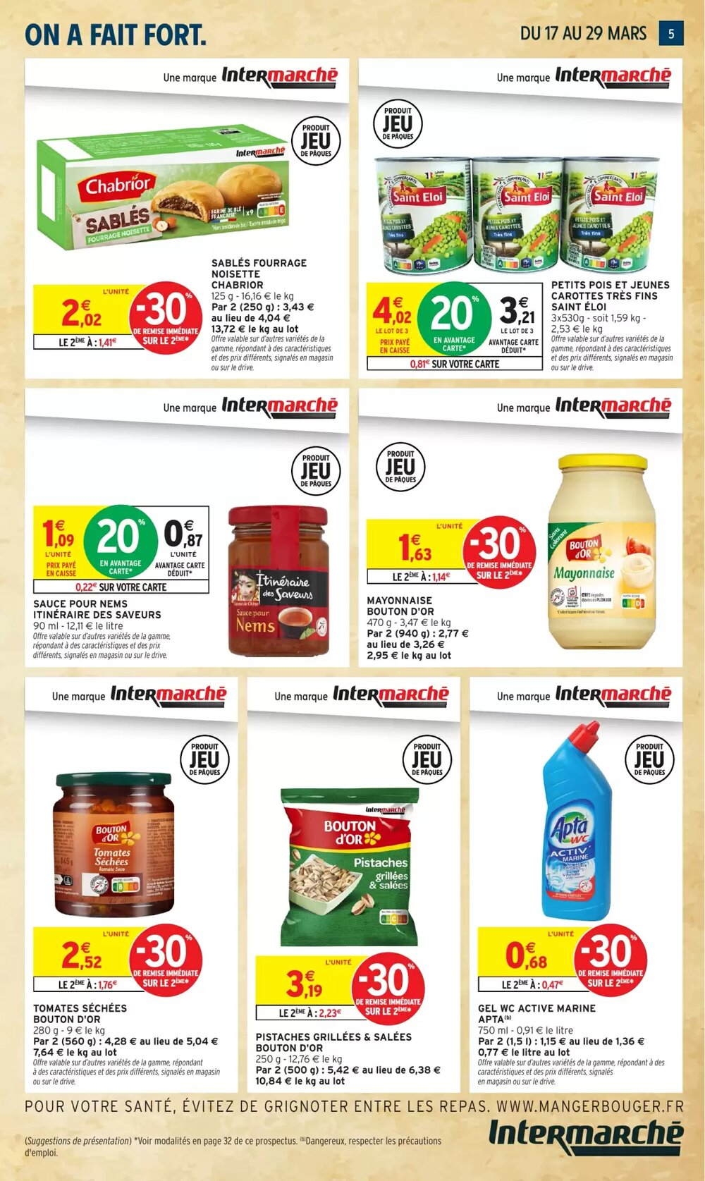 Prospectus promotionnel Intermarché Hyper valable à partir du 17/03/2026 - Page 5.