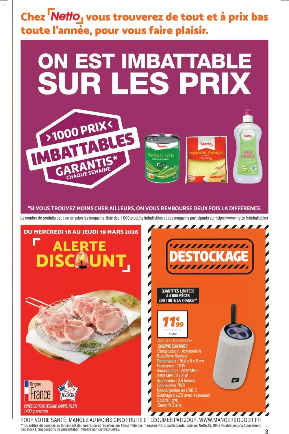 Prospectus promotionnel Netto valable à partir du 17/03/2026 - Page 3.