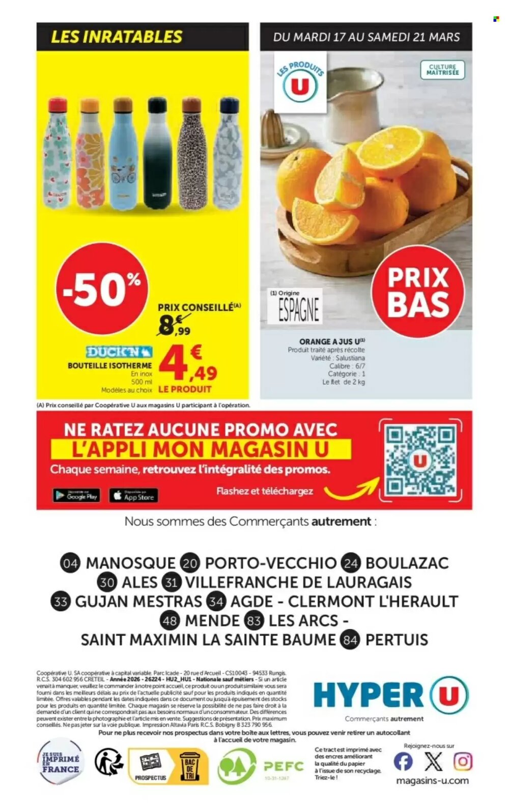 Prospectus promotionnel Hyper U valable à partir du 17/03/2026 - Page 28.
