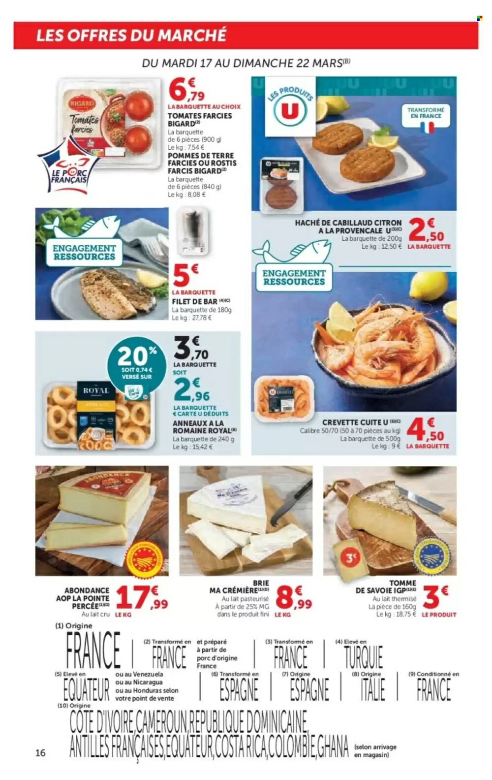 Prospectus promotionnel Super U valable à partir du 17/03/2026 - Page 16.