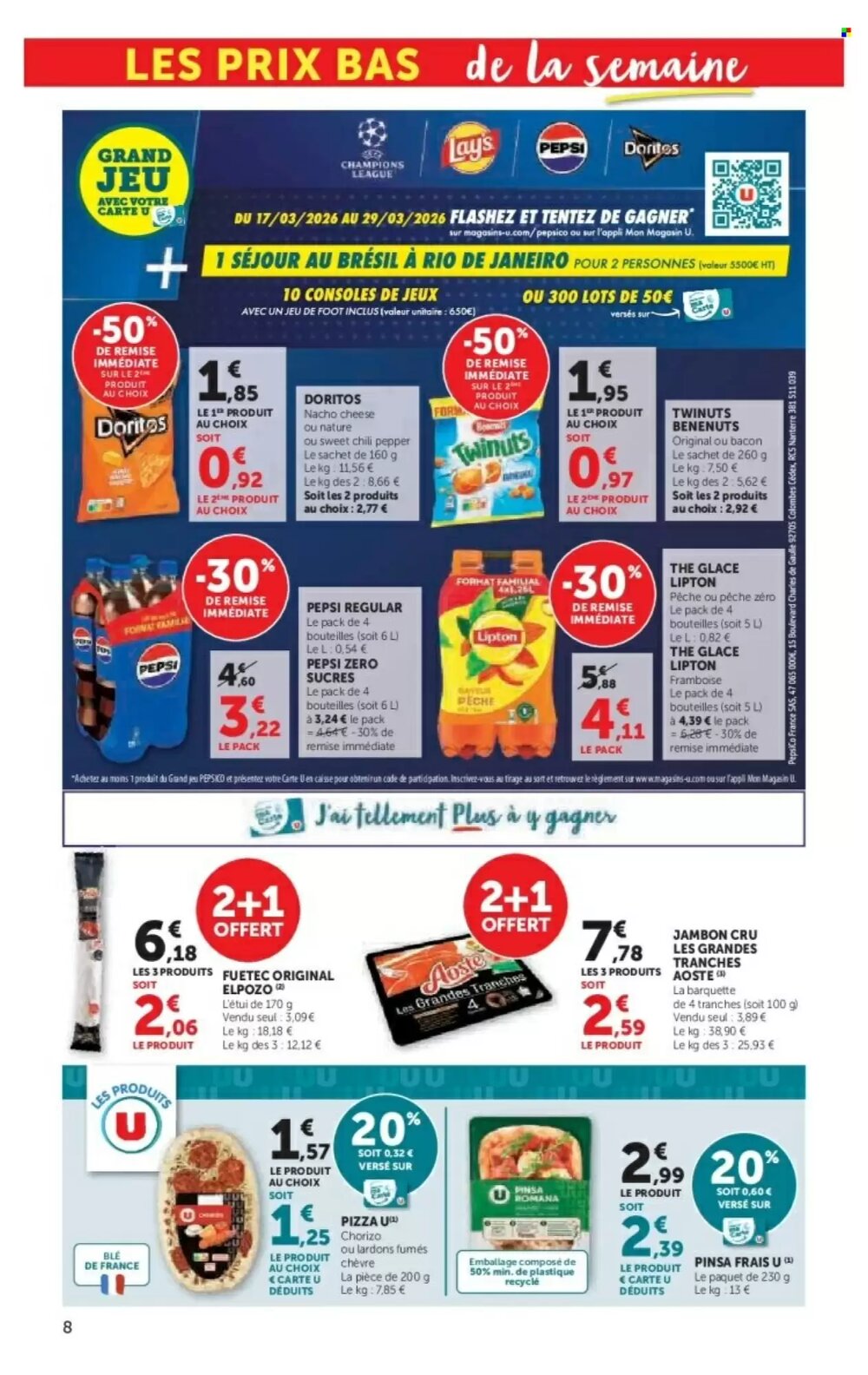 Prospectus promotionnel Super U valable à partir du 17/03/2026 - Page 8.