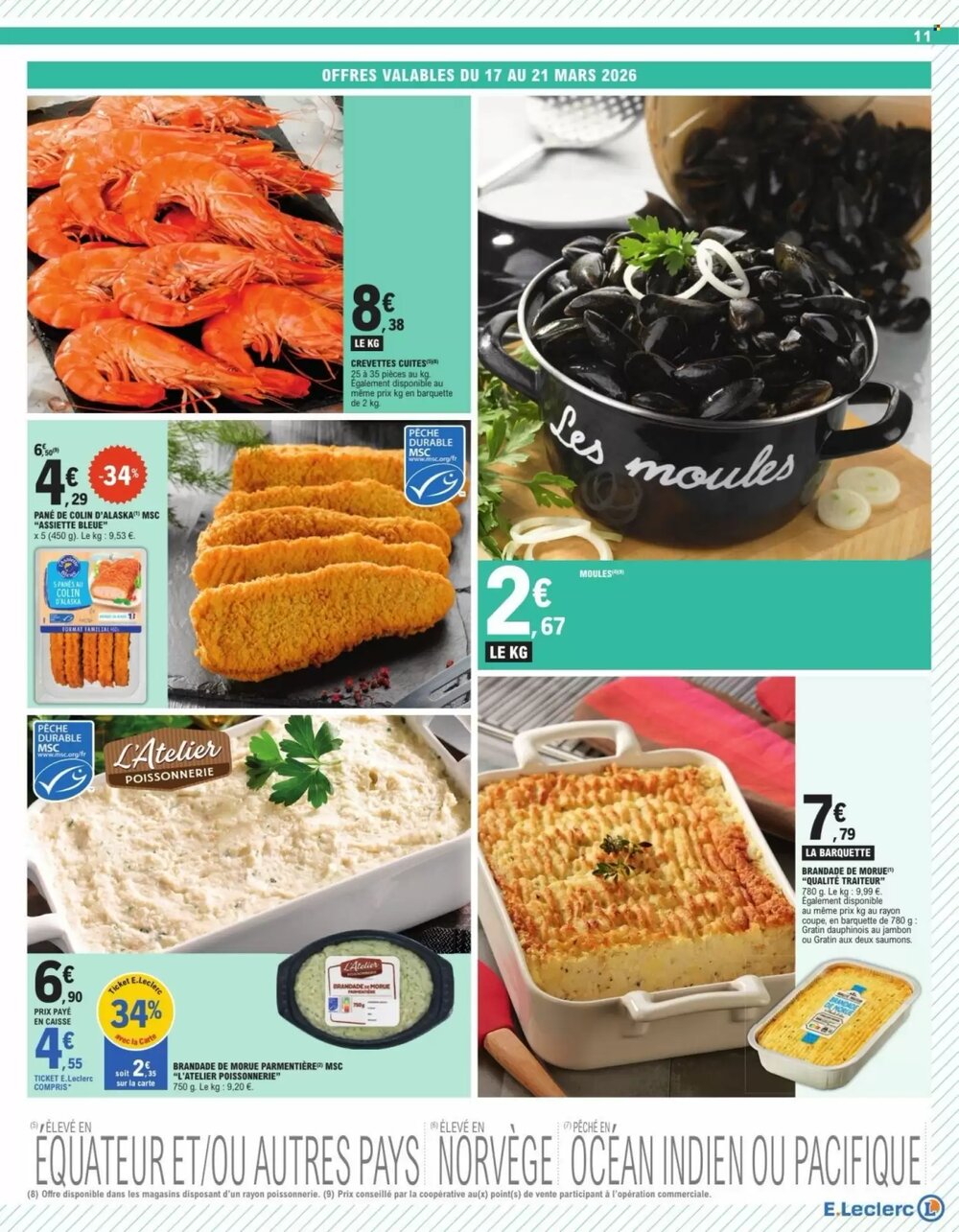 Prospectus promotionnel E.Leclerc valable à partir du 17/03/2026 - Page 11.