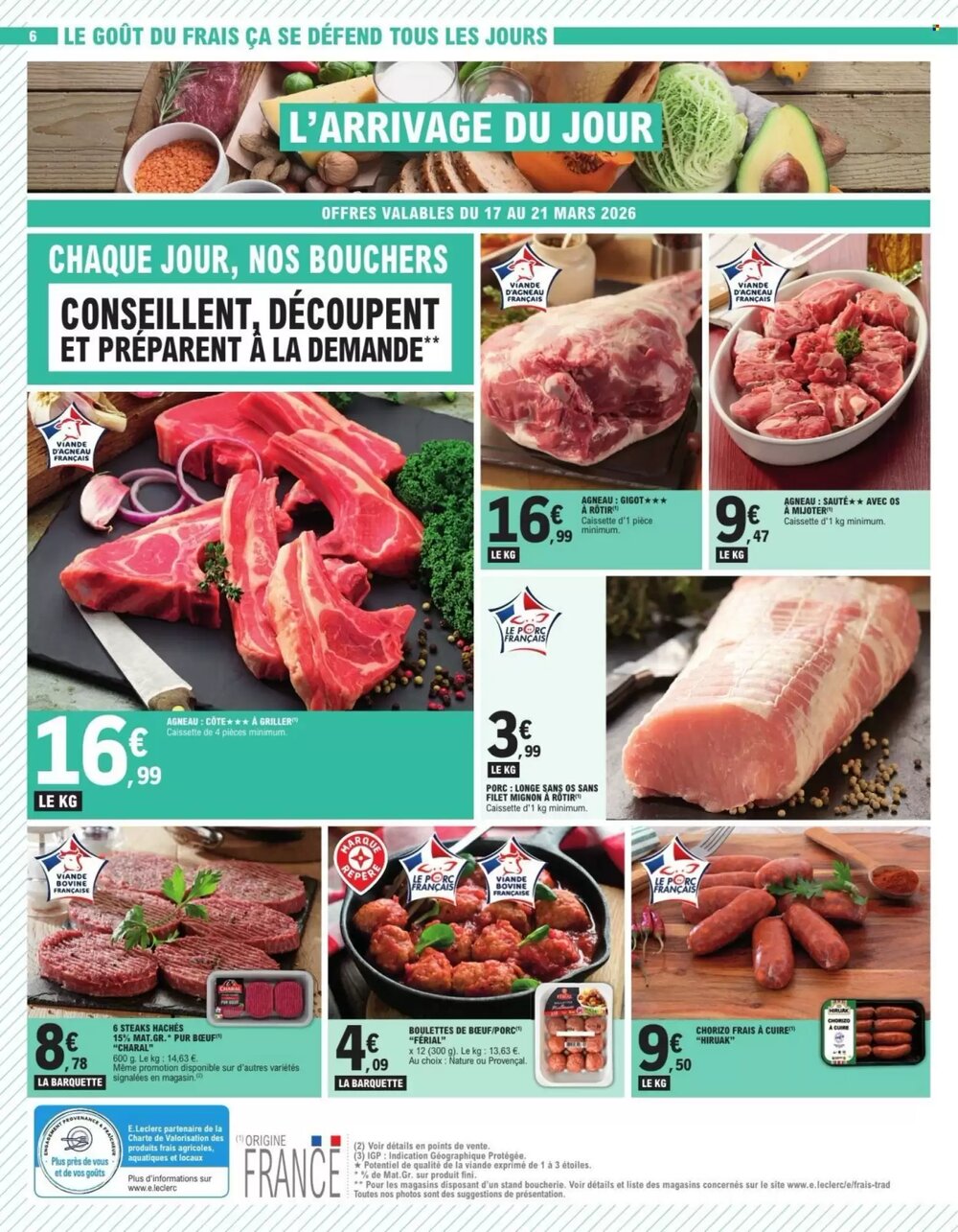 Prospectus promotionnel E.Leclerc valable à partir du 17/03/2026 - Page 6.