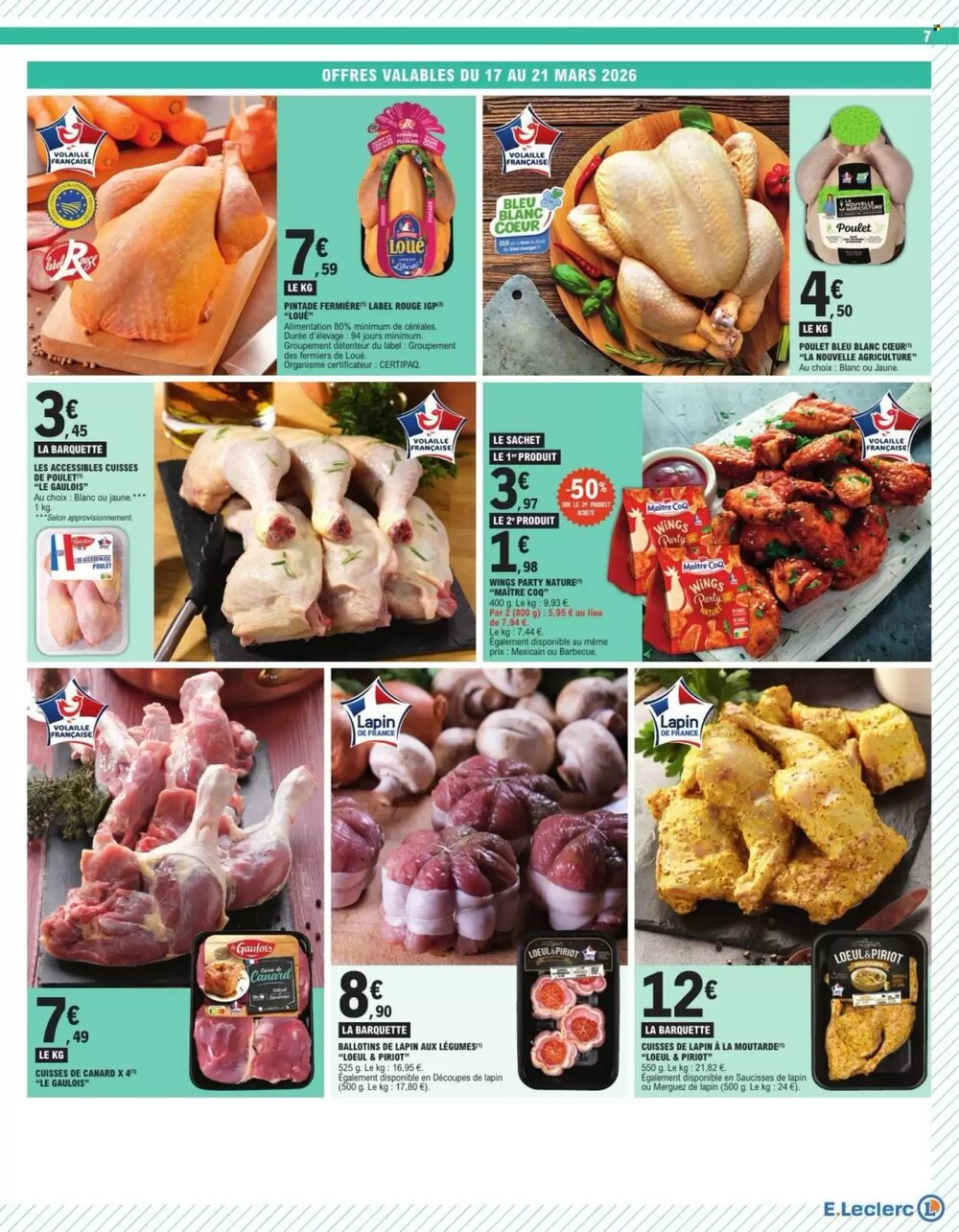 Prospectus promotionnel E.Leclerc valable à partir du 17/03/2026 - Page 7.