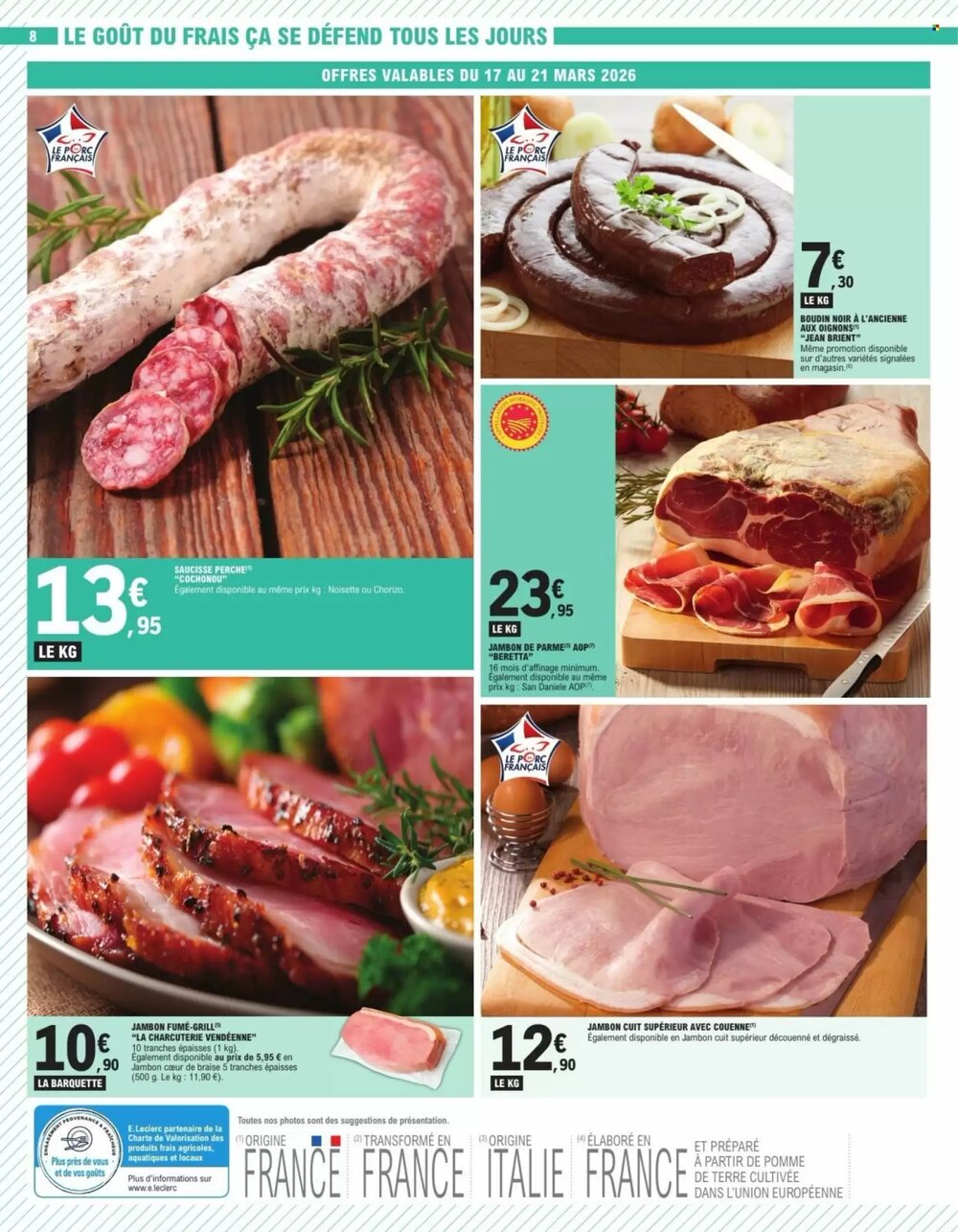 Prospectus promotionnel E.Leclerc valable à partir du 17/03/2026 - Page 8.