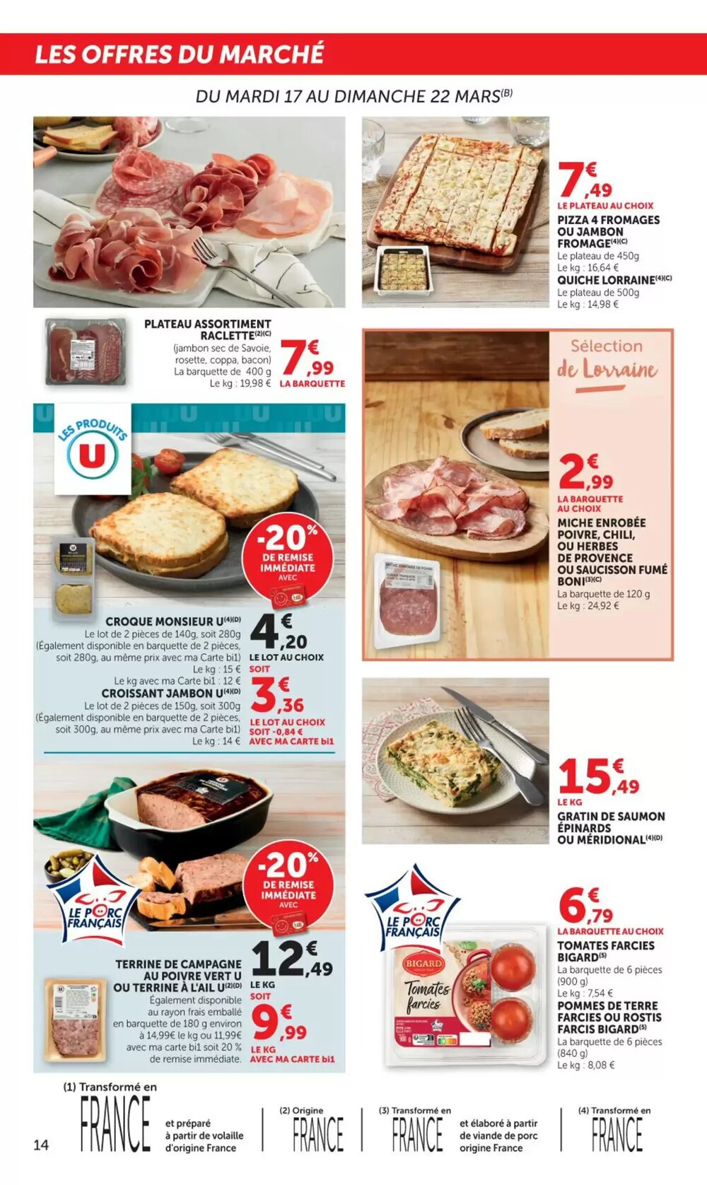 Prospectus promotionnel Bi1 valable à partir du 17/03/2026 - Page 14.