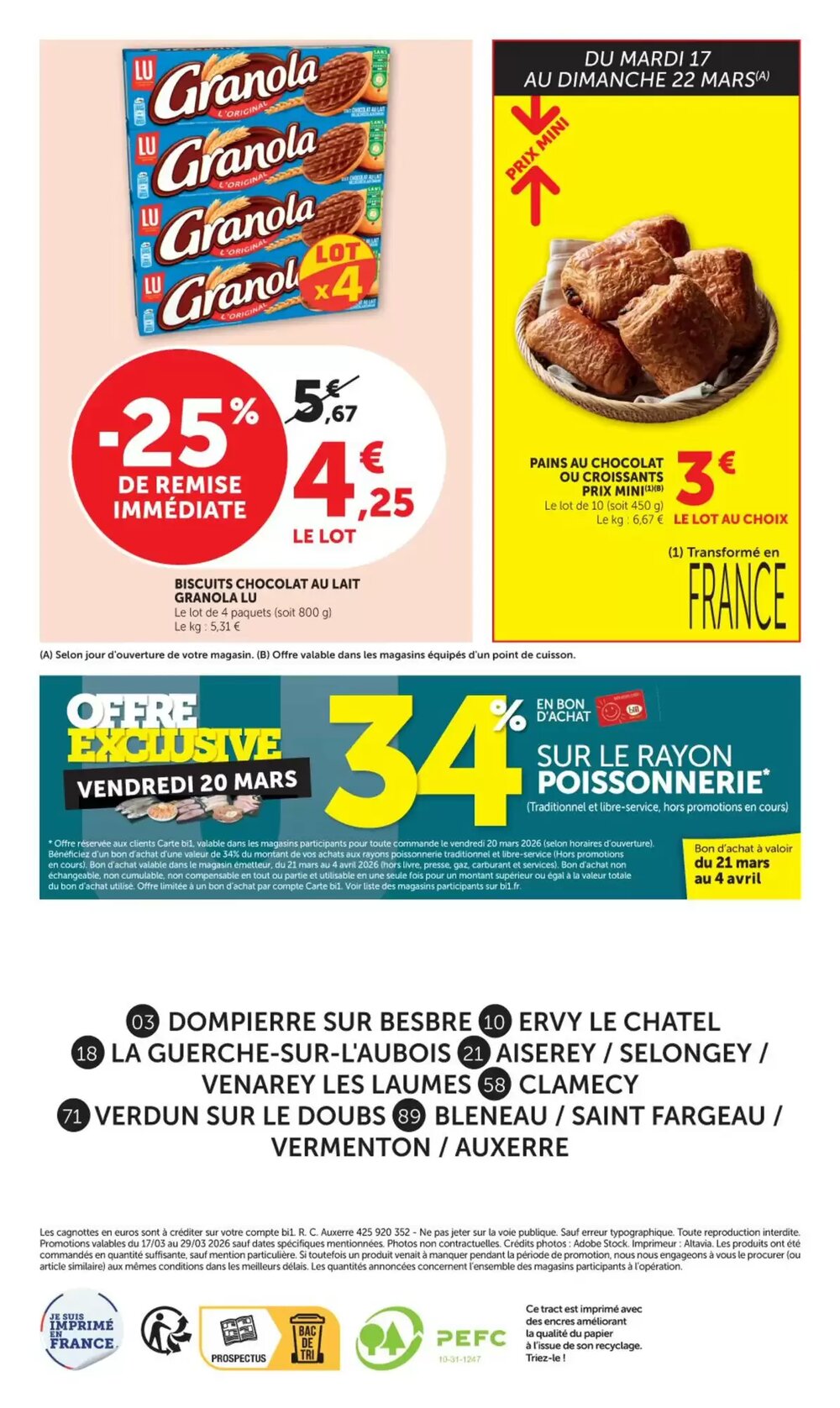 Prospectus promotionnel Bi1 valable à partir du 17/03/2026 - Page 20.