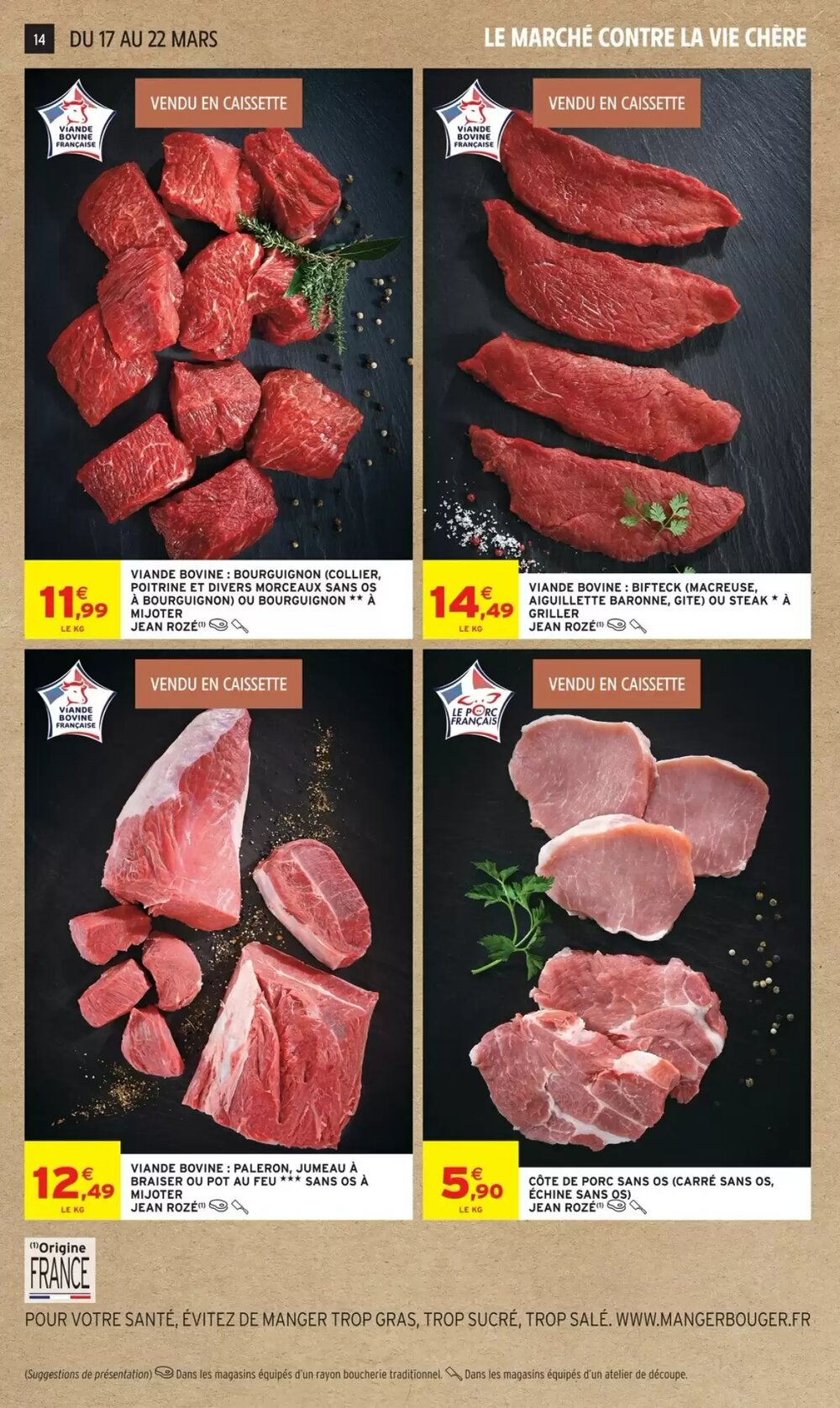 Prospectus promotionnel Intermarché valable à partir du 17/03/2026 - Page 14.