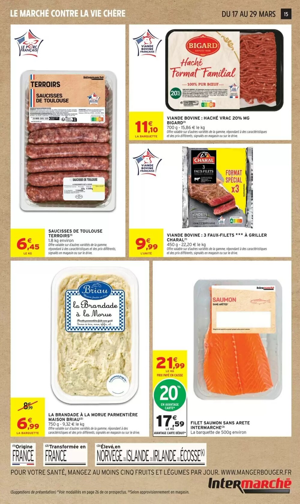 Prospectus promotionnel Intermarché valable à partir du 17/03/2026 - Page 15.