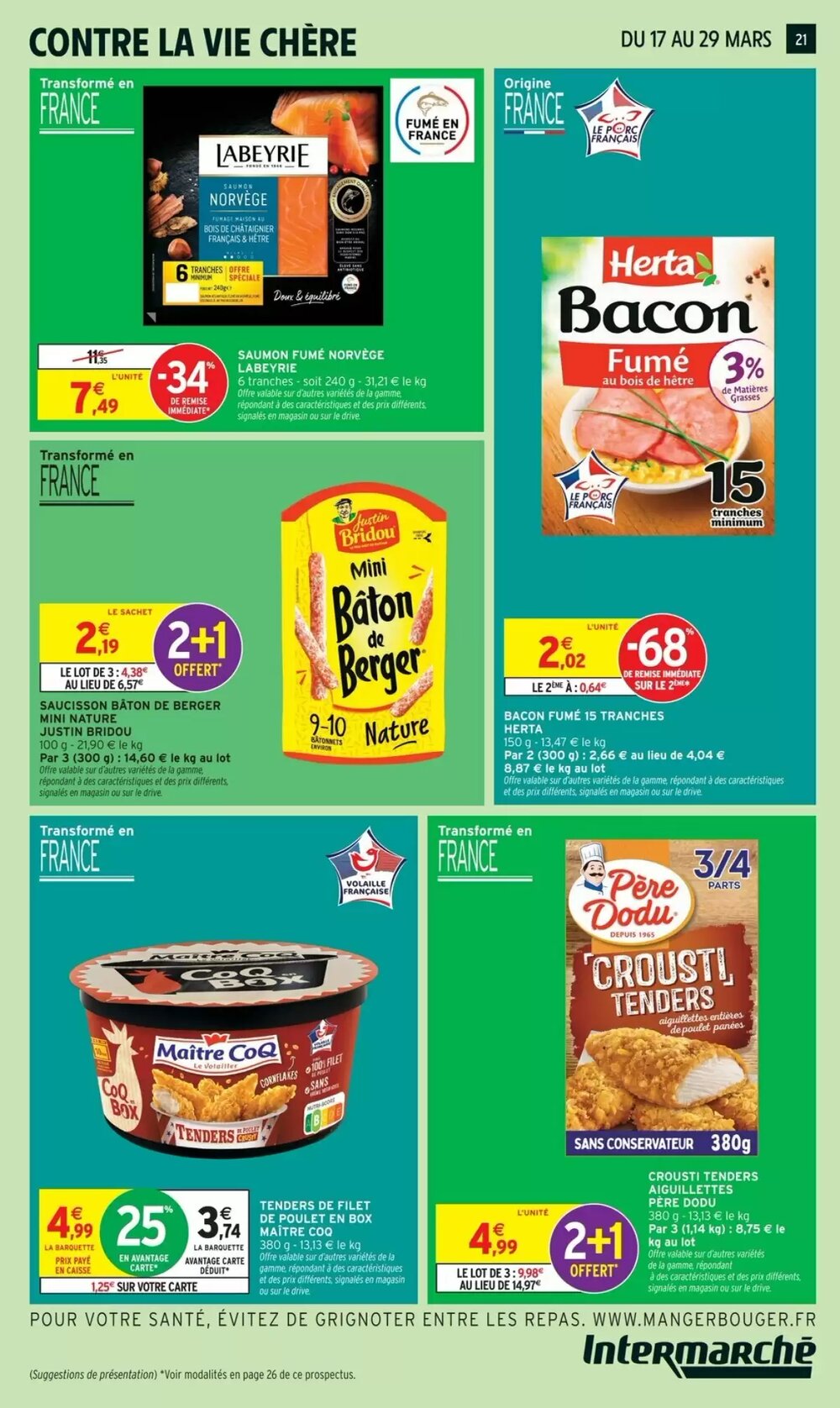 Prospectus promotionnel Intermarché valable à partir du 17/03/2026 - Page 21.