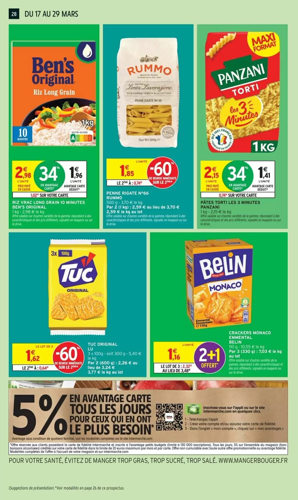 Prospectus promotionnel Intermarché valable à partir du 17/03/2026 - Page 28.