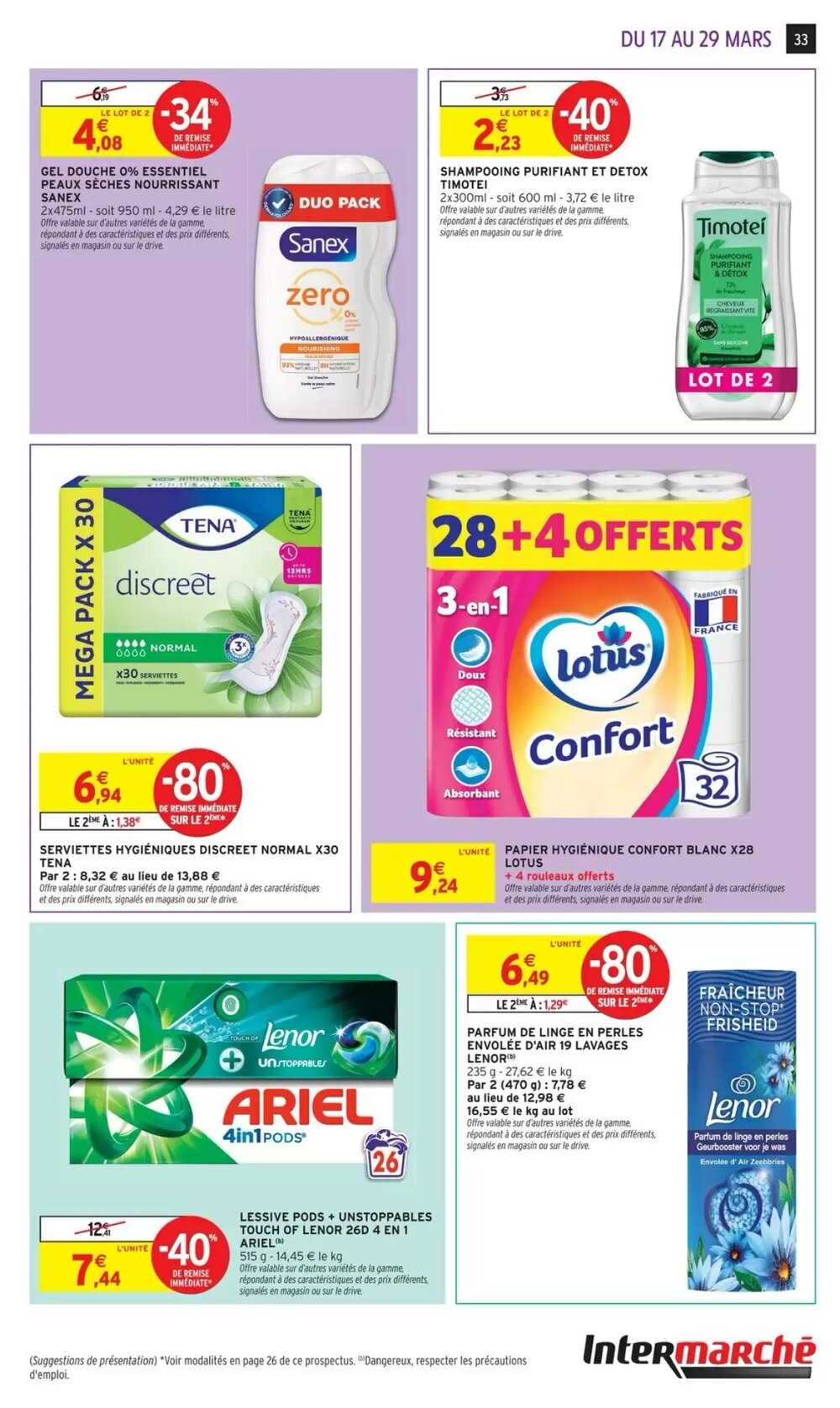 Prospectus promotionnel Intermarché valable à partir du 17/03/2026 - Page 33.