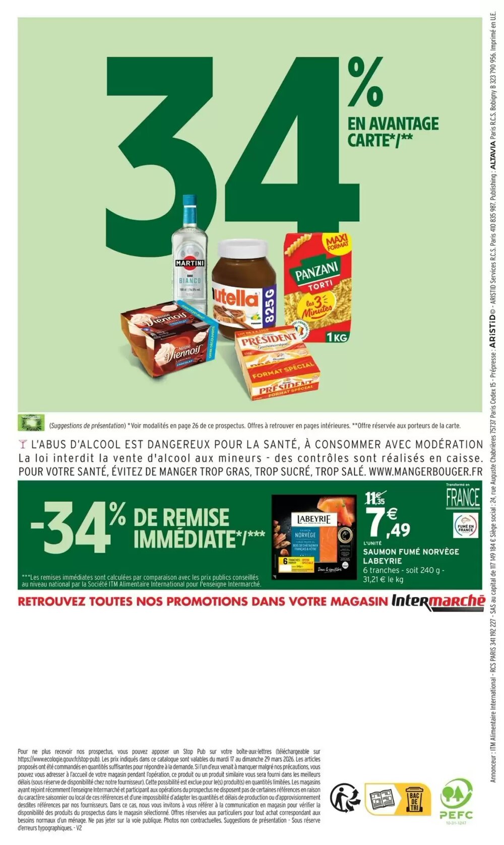 Prospectus promotionnel Intermarché valable à partir du 17/03/2026 - Page 36.