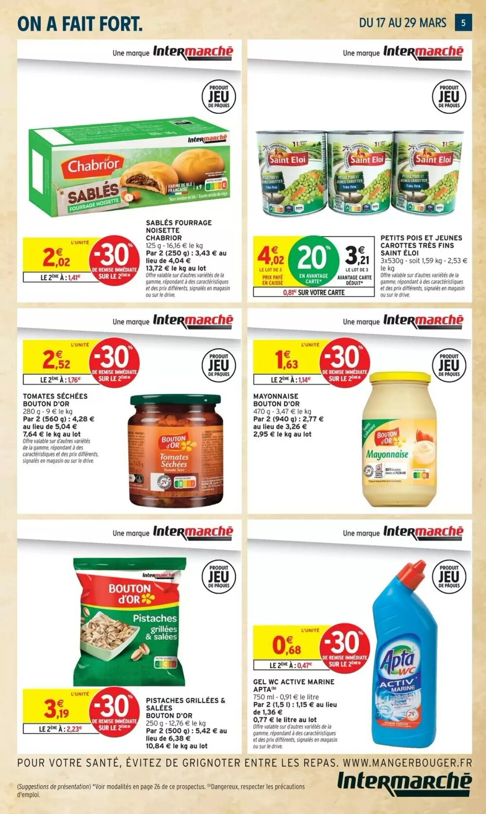 Prospectus promotionnel Intermarché valable à partir du 17/03/2026 - Page 5.