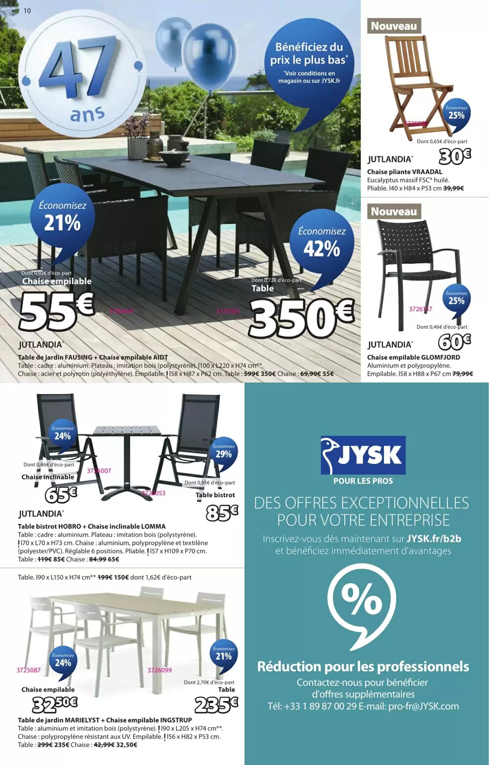 Prospectus promotionnel JYSK valable à partir du 17/03/2026 - Page 10.