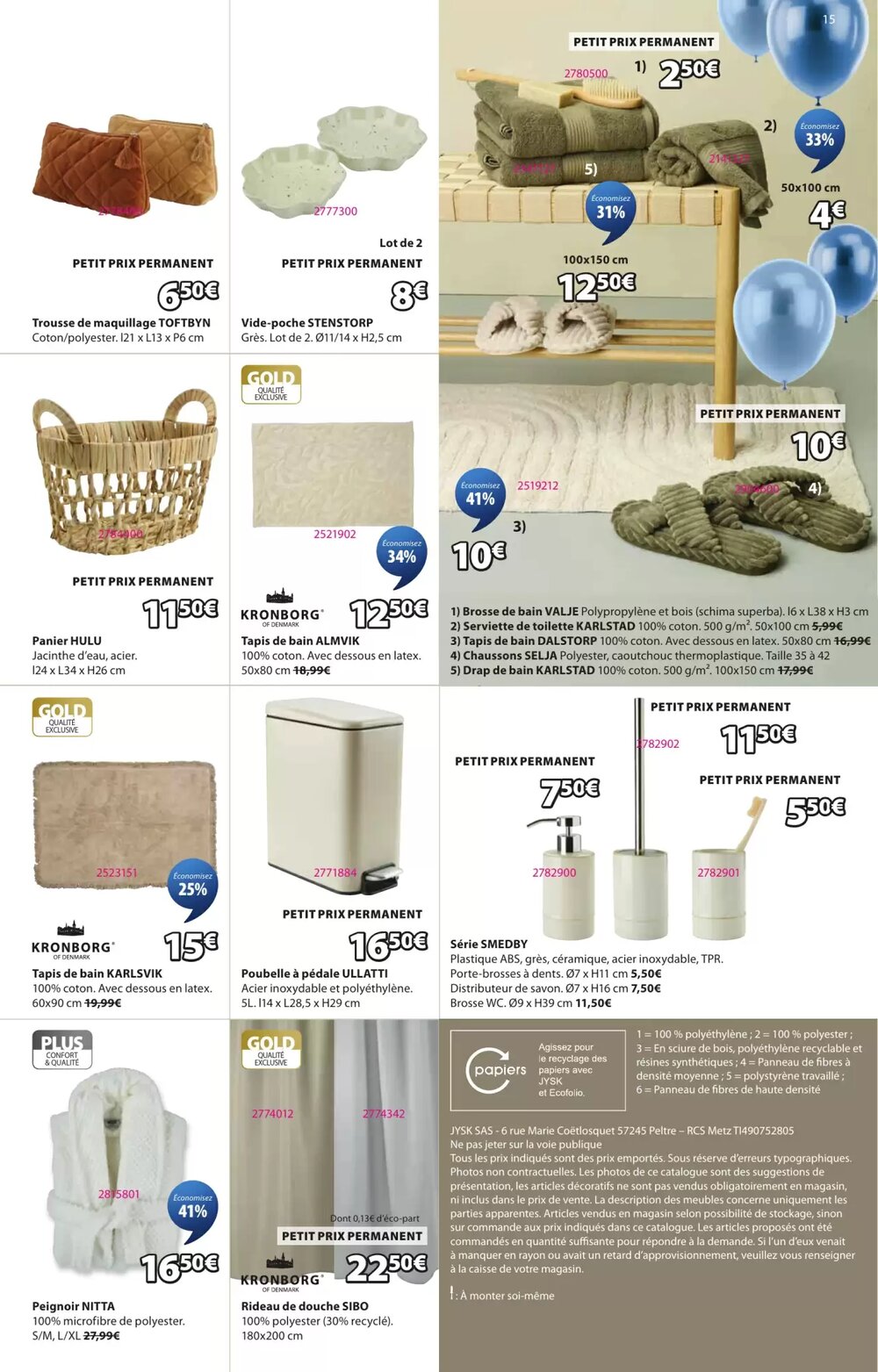 Prospectus promotionnel JYSK valable à partir du 17/03/2026 - Page 15.