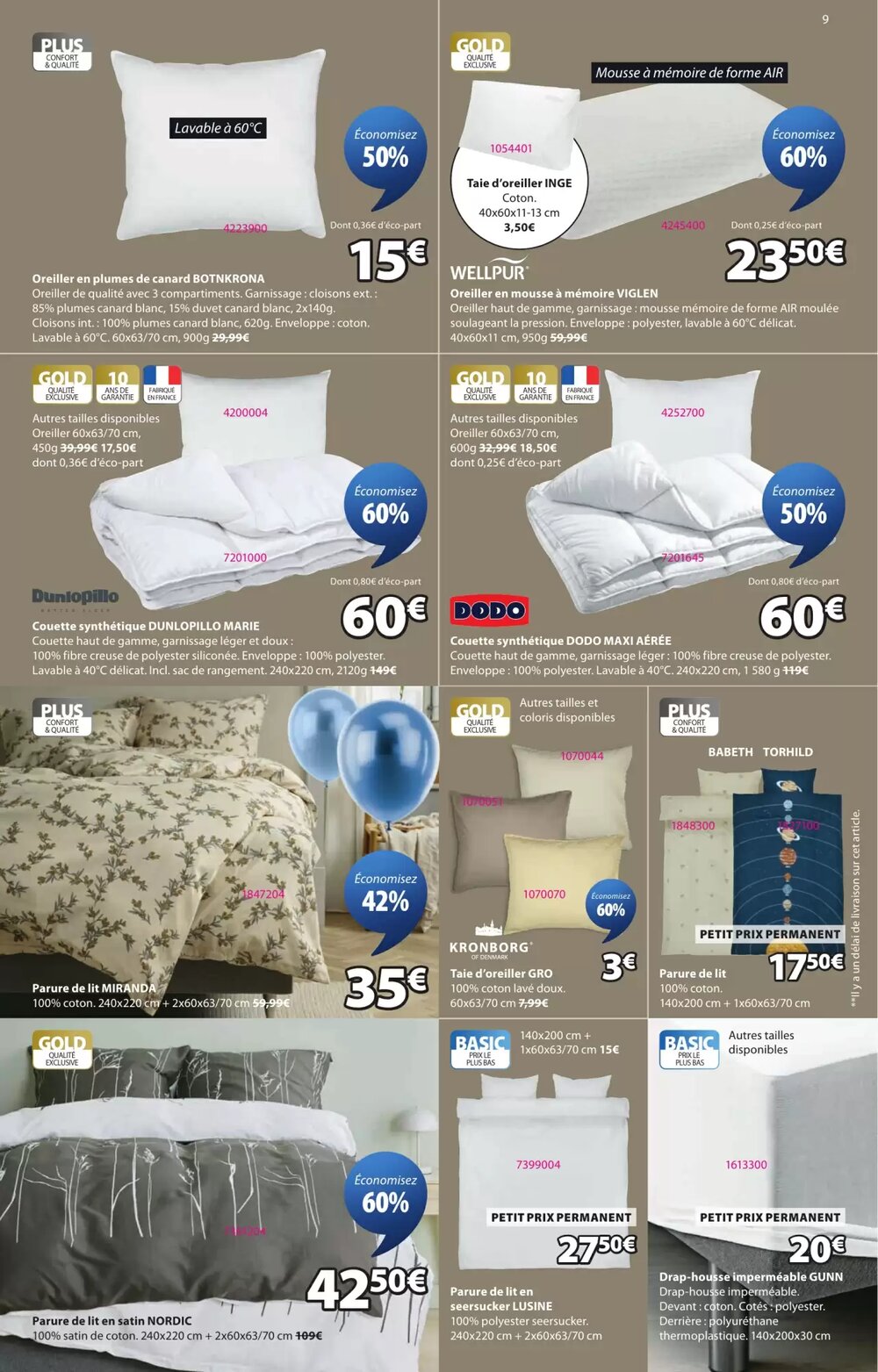 Prospectus promotionnel JYSK valable à partir du 17/03/2026 - Page 9.