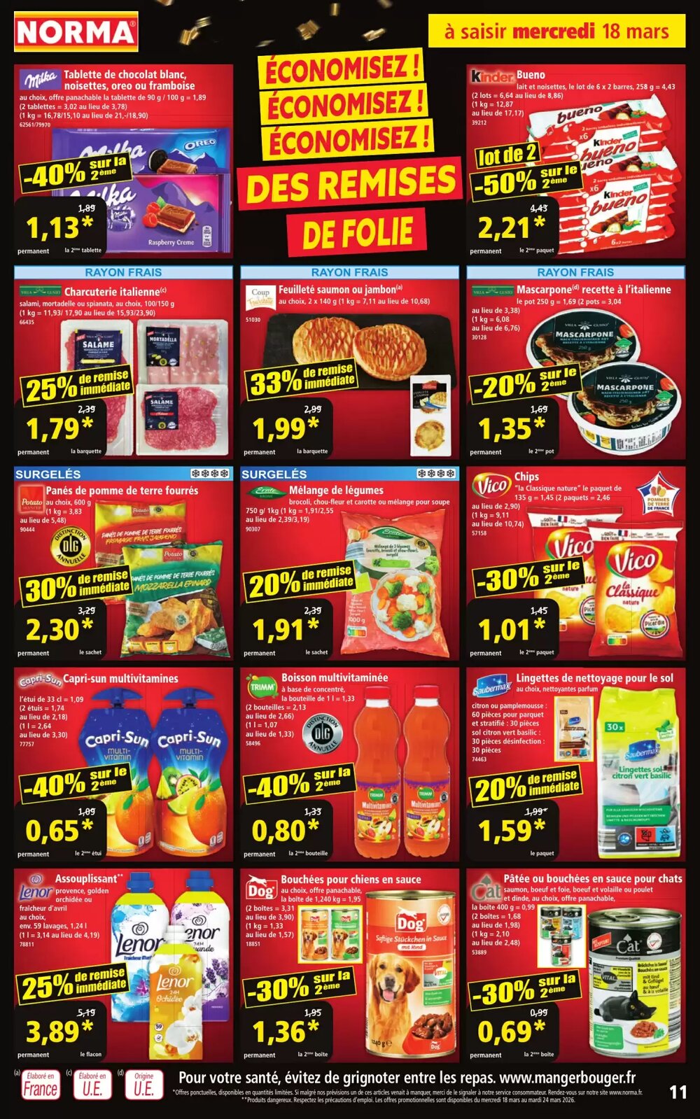 Prospectus promotionnel Norma valable à partir du 18/03/2026 - Page 11.