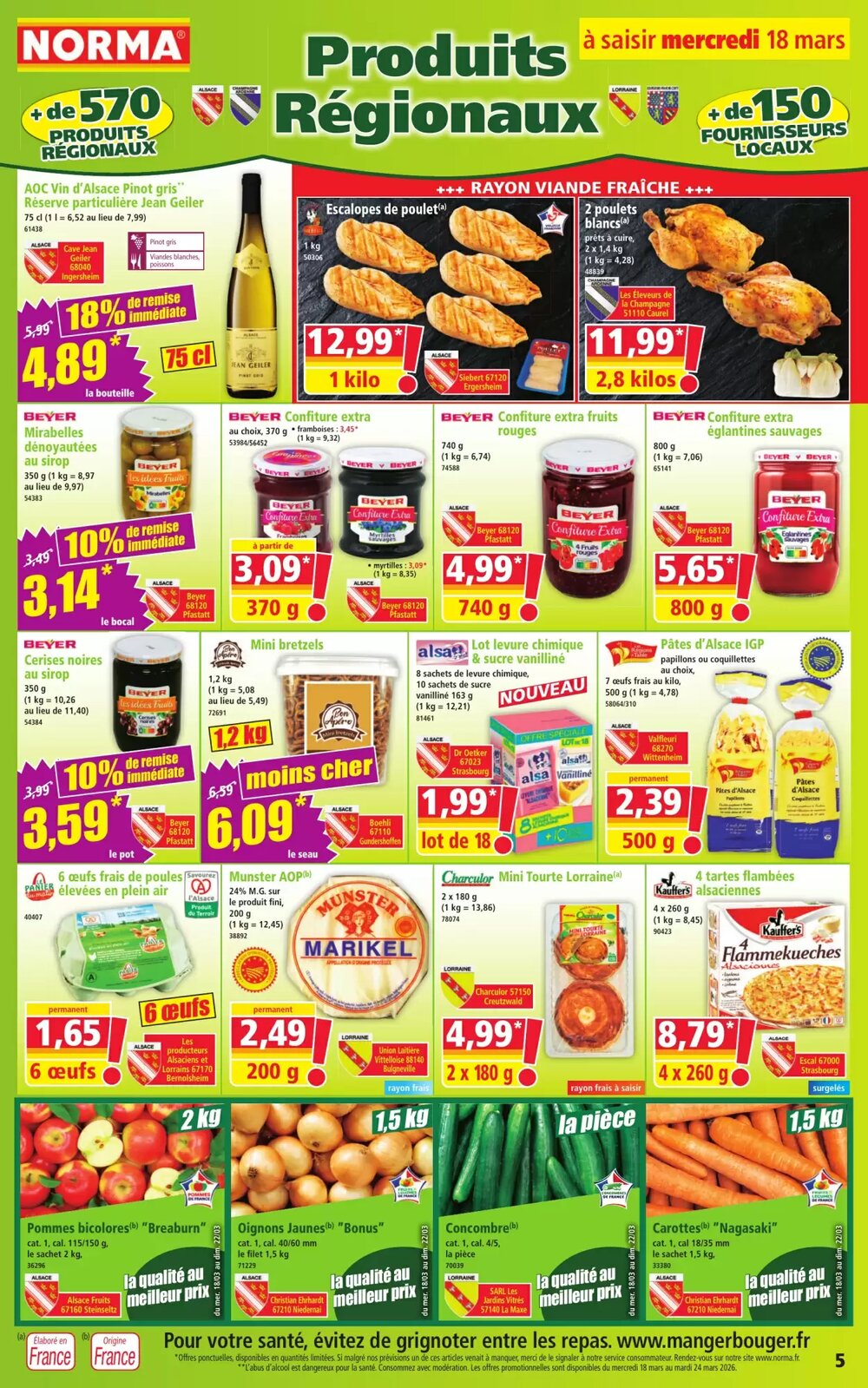 Prospectus promotionnel Norma valable à partir du 18/03/2026 - Page 5.