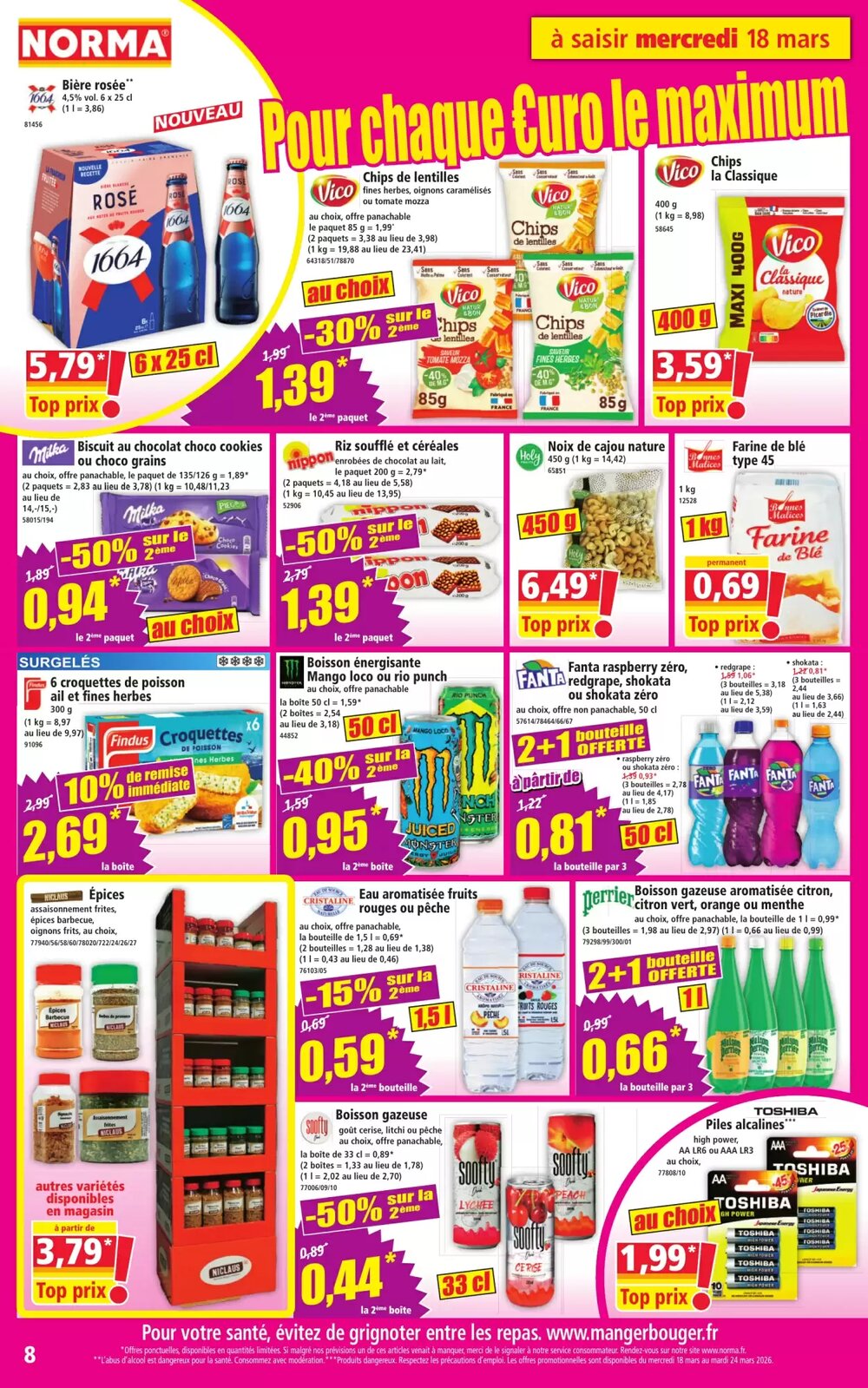 Prospectus promotionnel Norma valable à partir du 18/03/2026 - Page 8.