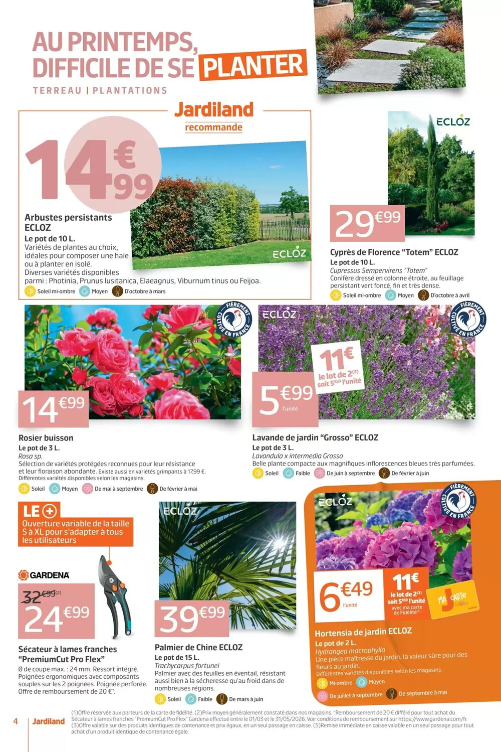 Prospectus promotionnel Jardiland valable à partir du 18/03/2026 - Page 4.