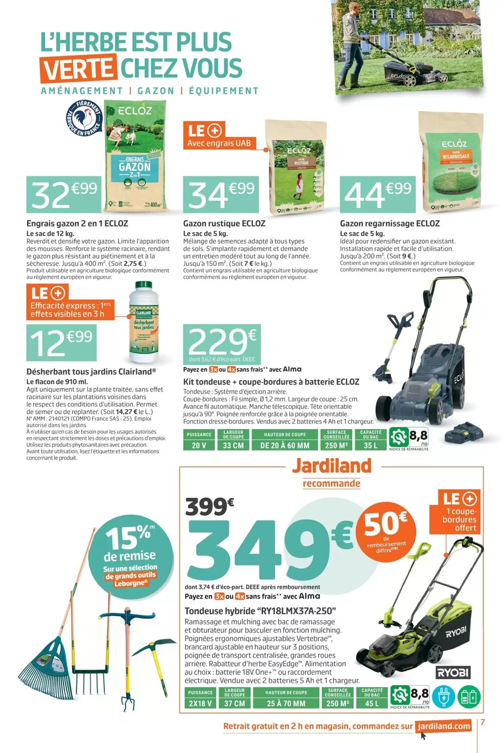 Prospectus promotionnel Jardiland valable à partir du 18/03/2026 - Page 7.