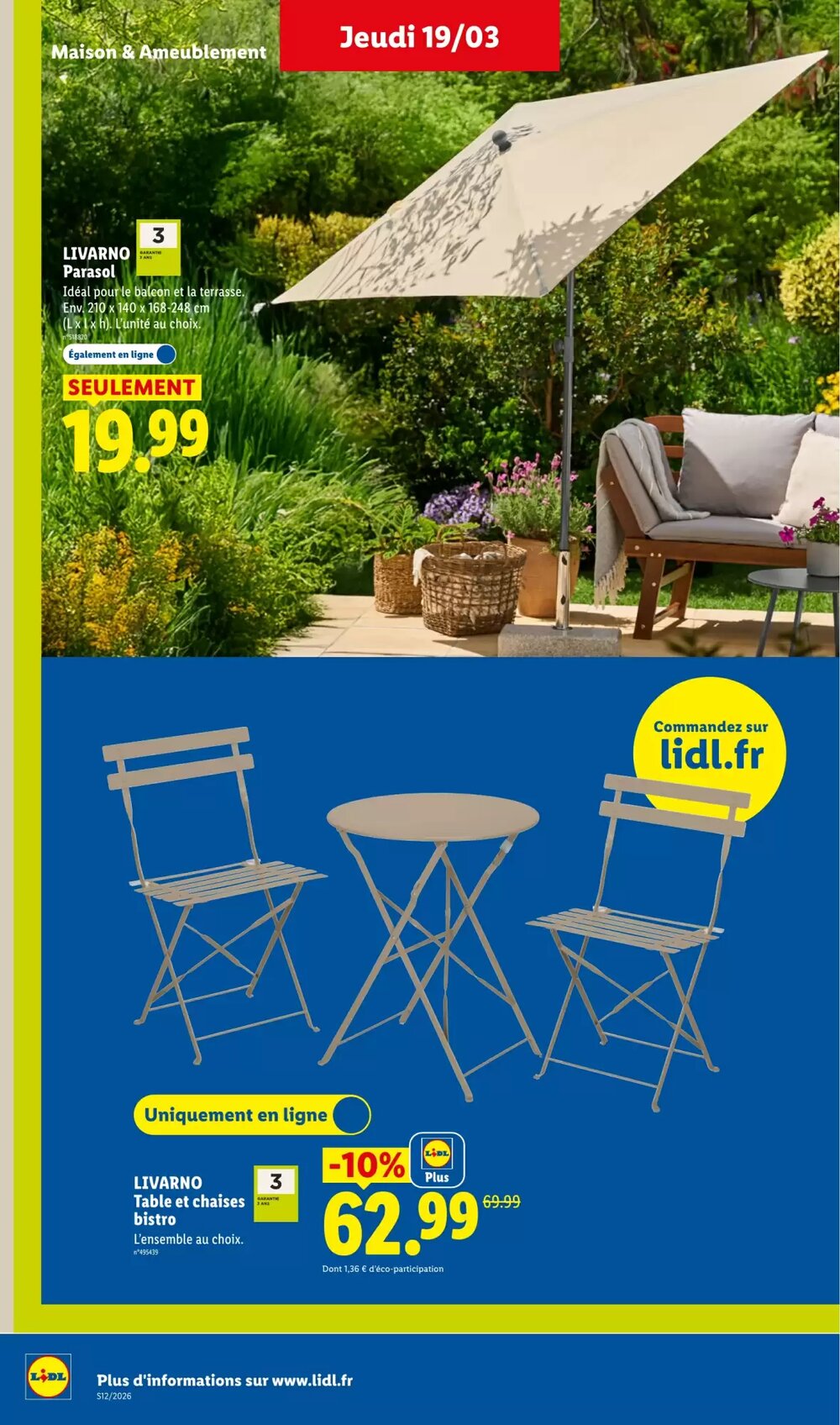 Prospectus promotionnel Lidl valable à partir du 19/03/2026 - Page 42.