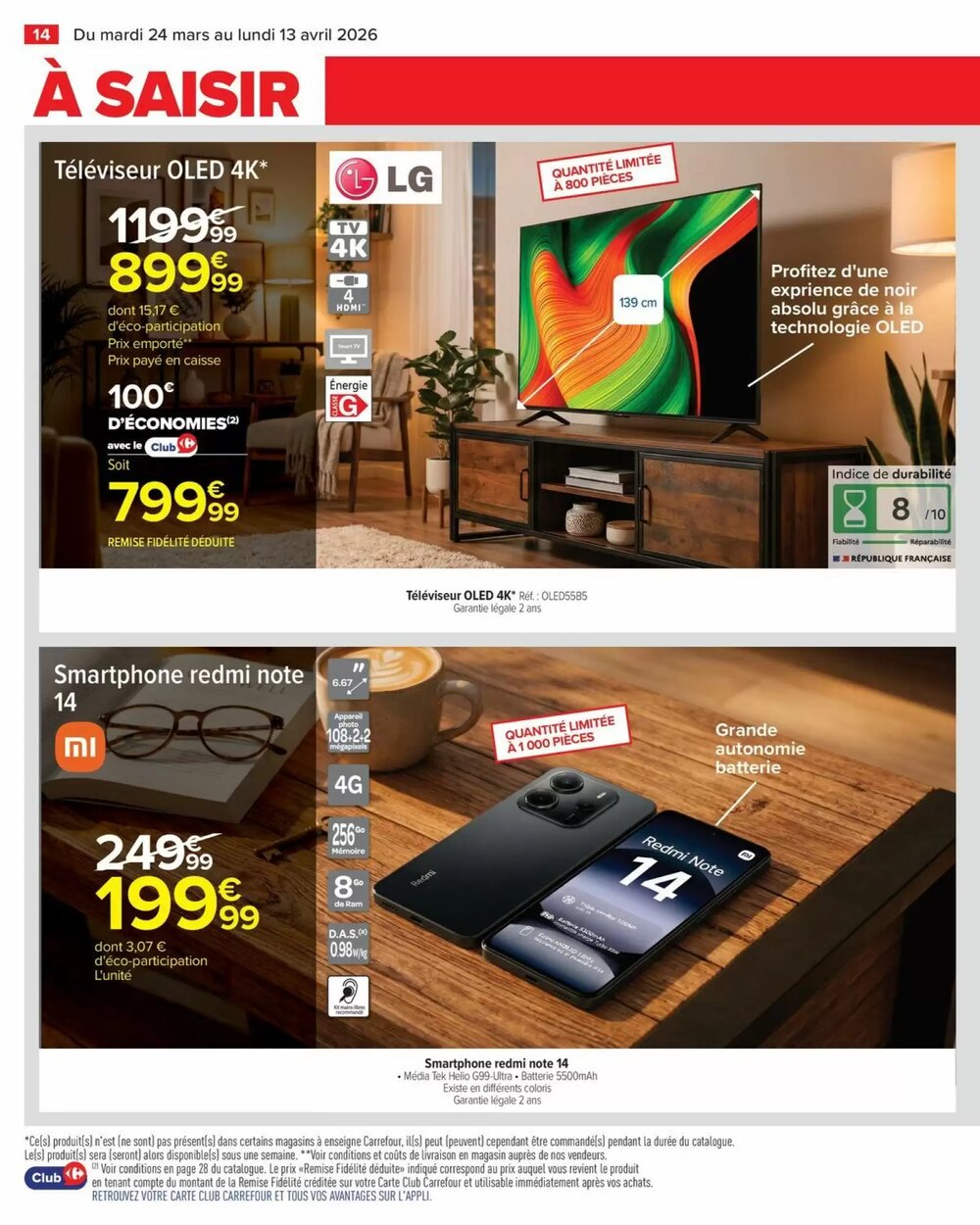 Prospectus promotionnel Carrefour valable à partir du 24/03/2026 - Page 14.