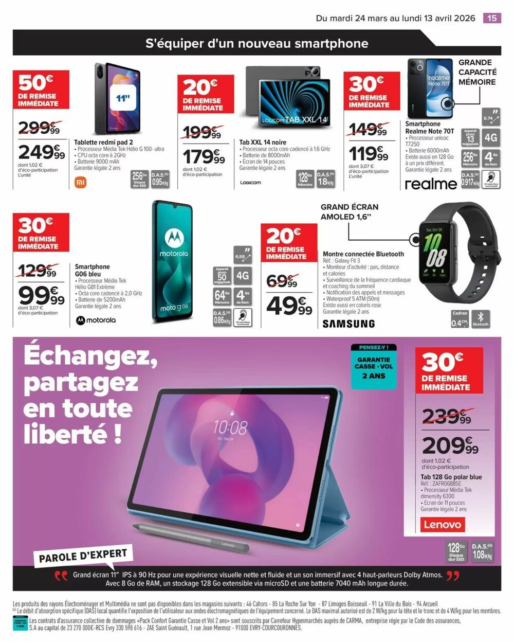 Prospectus promotionnel Carrefour valable à partir du 24/03/2026 - Page 15.