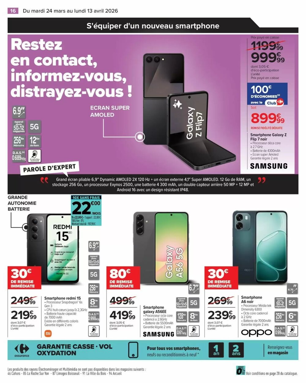 Prospectus promotionnel Carrefour valable à partir du 24/03/2026 - Page 16.