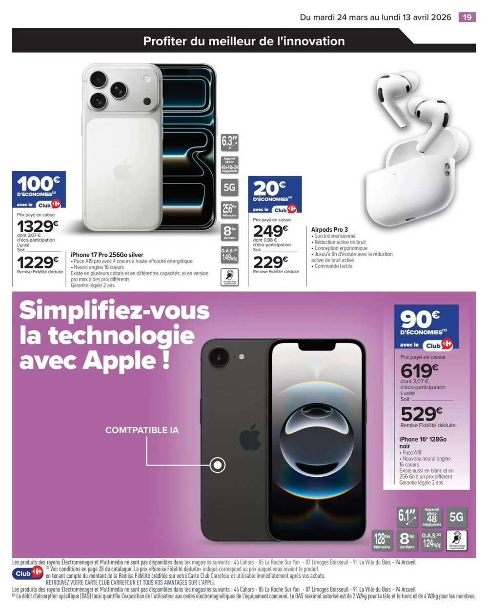 Prospectus promotionnel Carrefour valable à partir du 24/03/2026 - Page 19.