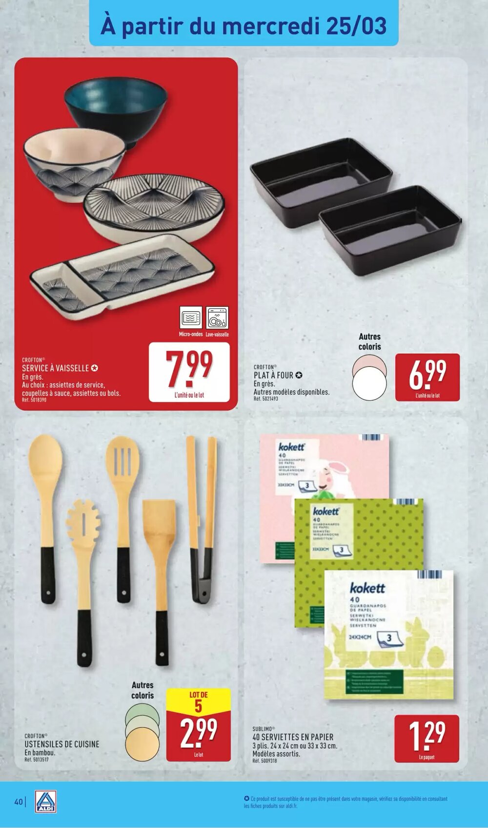 Prospectus promotionnel ALDI valable à partir du 24/03/2026 - Page 42.