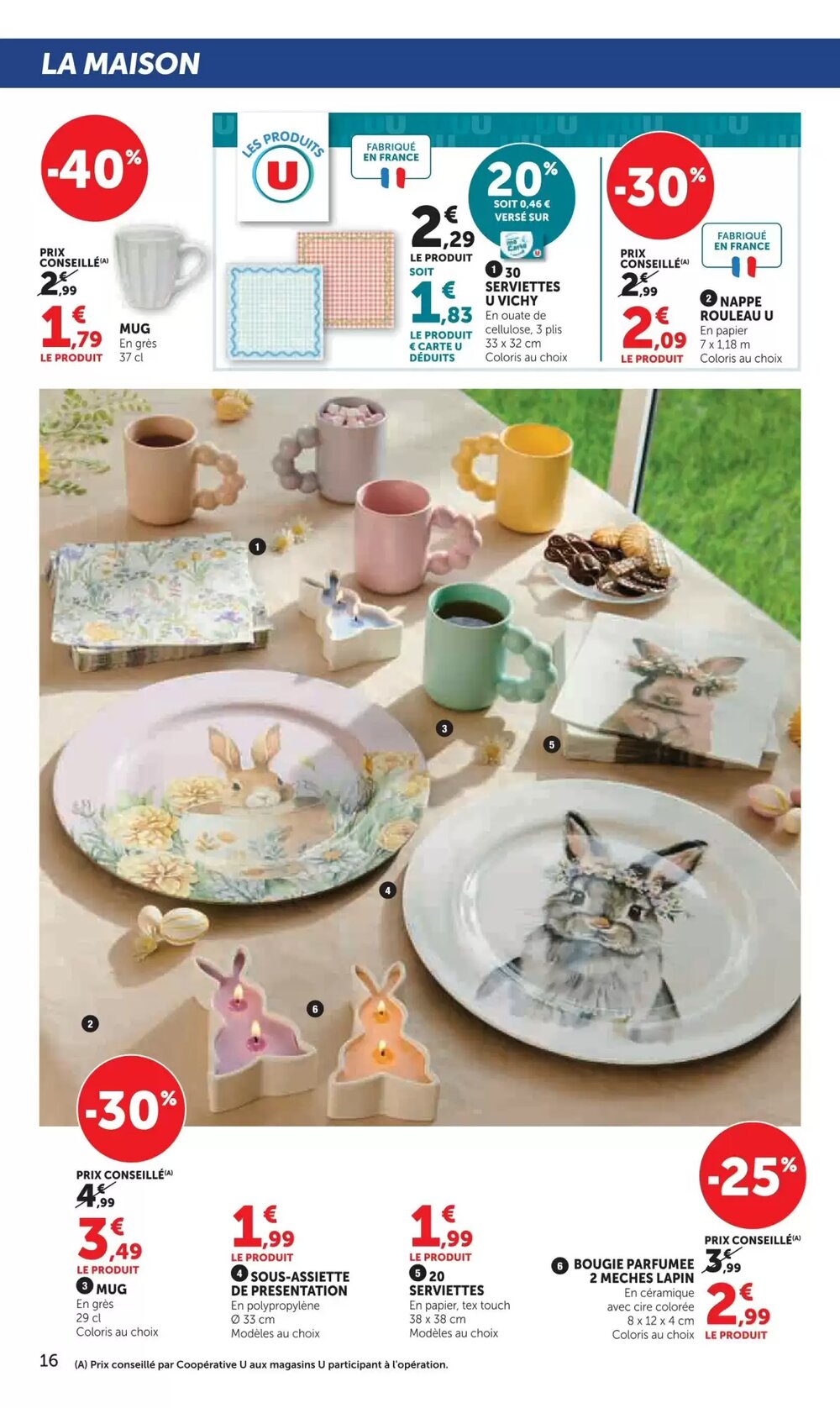 Prospectus promotionnel Super U valable à partir du 24/03/2026 - Page 16.