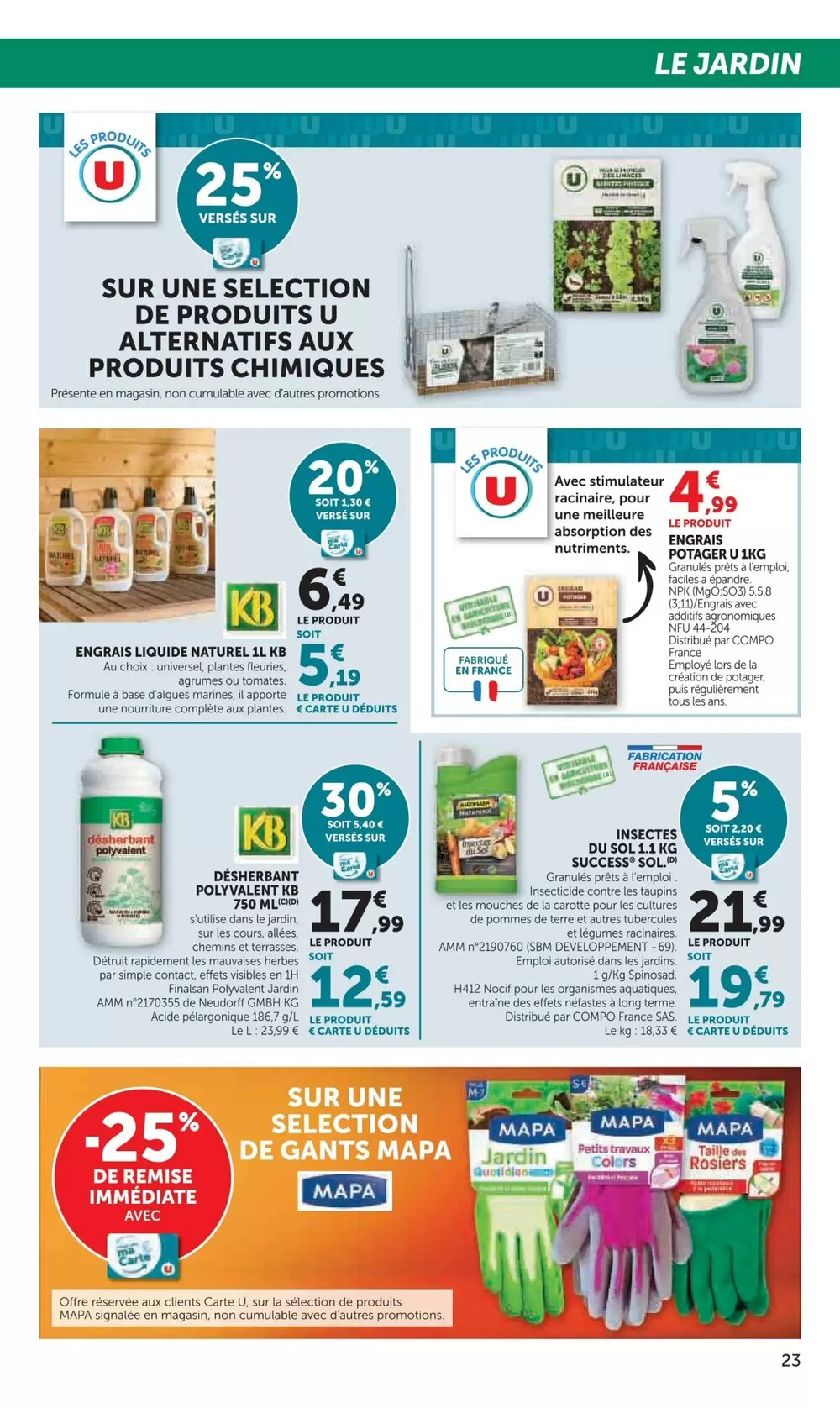 Prospectus promotionnel Super U valable à partir du 24/03/2026 - Page 23.