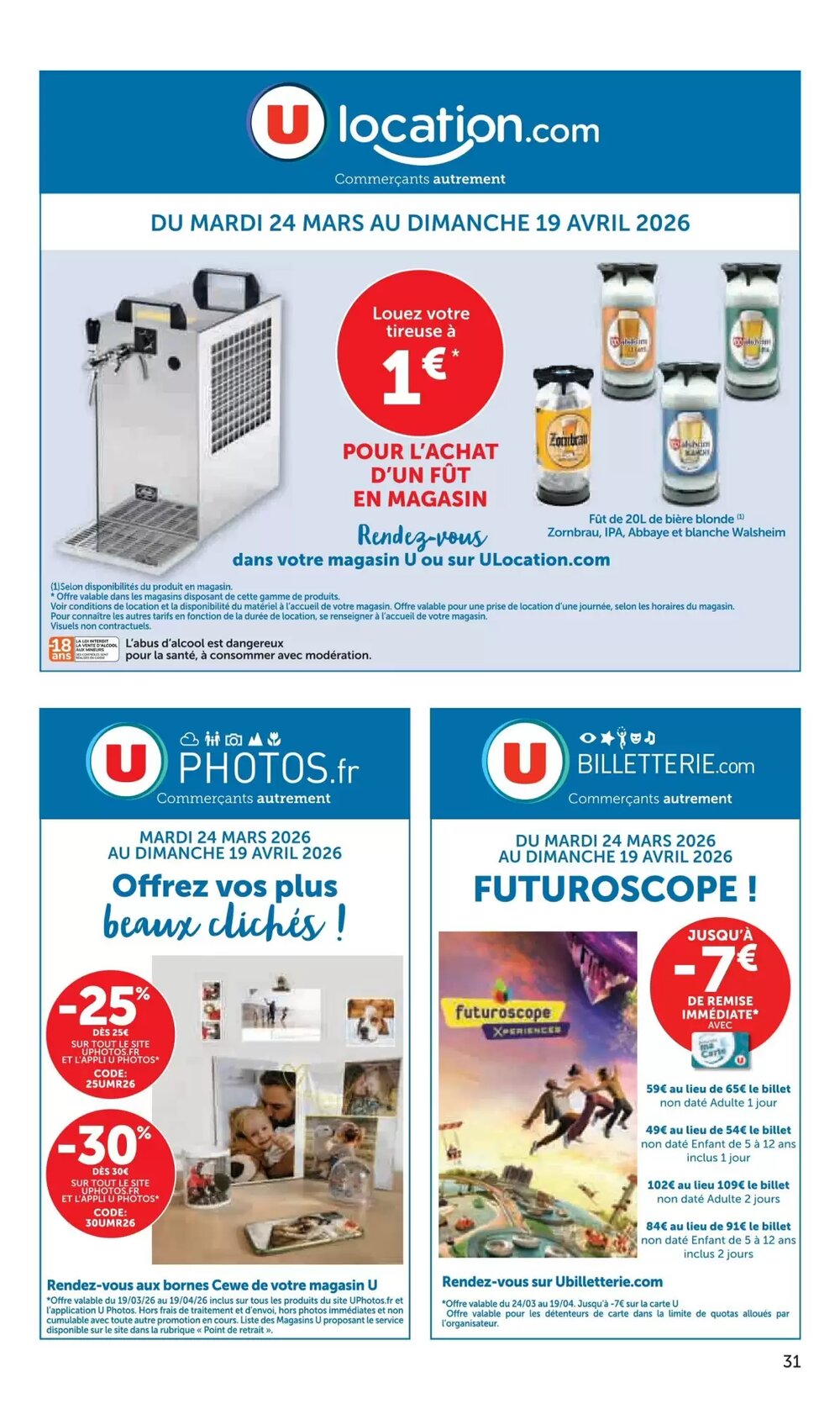 Prospectus promotionnel Super U valable à partir du 24/03/2026 - Page 31.
