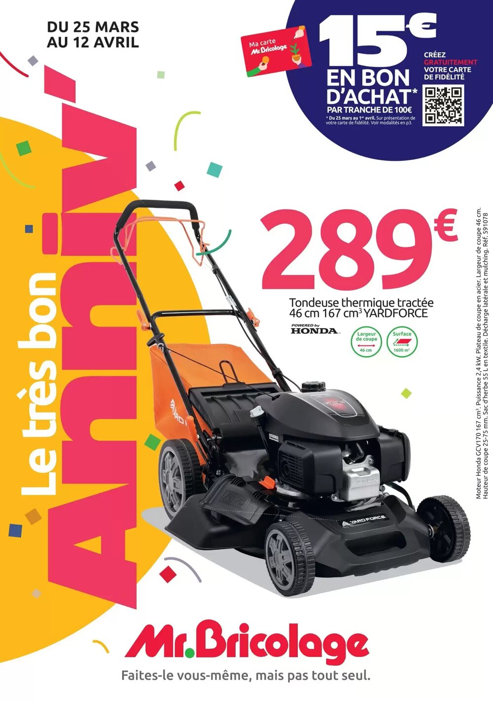 Prospectus promotionnel Mr Bricolage valable à partir du 25/03/2026 - Page 1.
