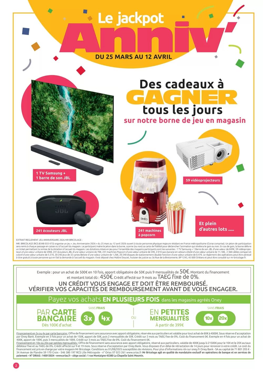 Prospectus promotionnel Mr Bricolage valable à partir du 25/03/2026 - Page 2.