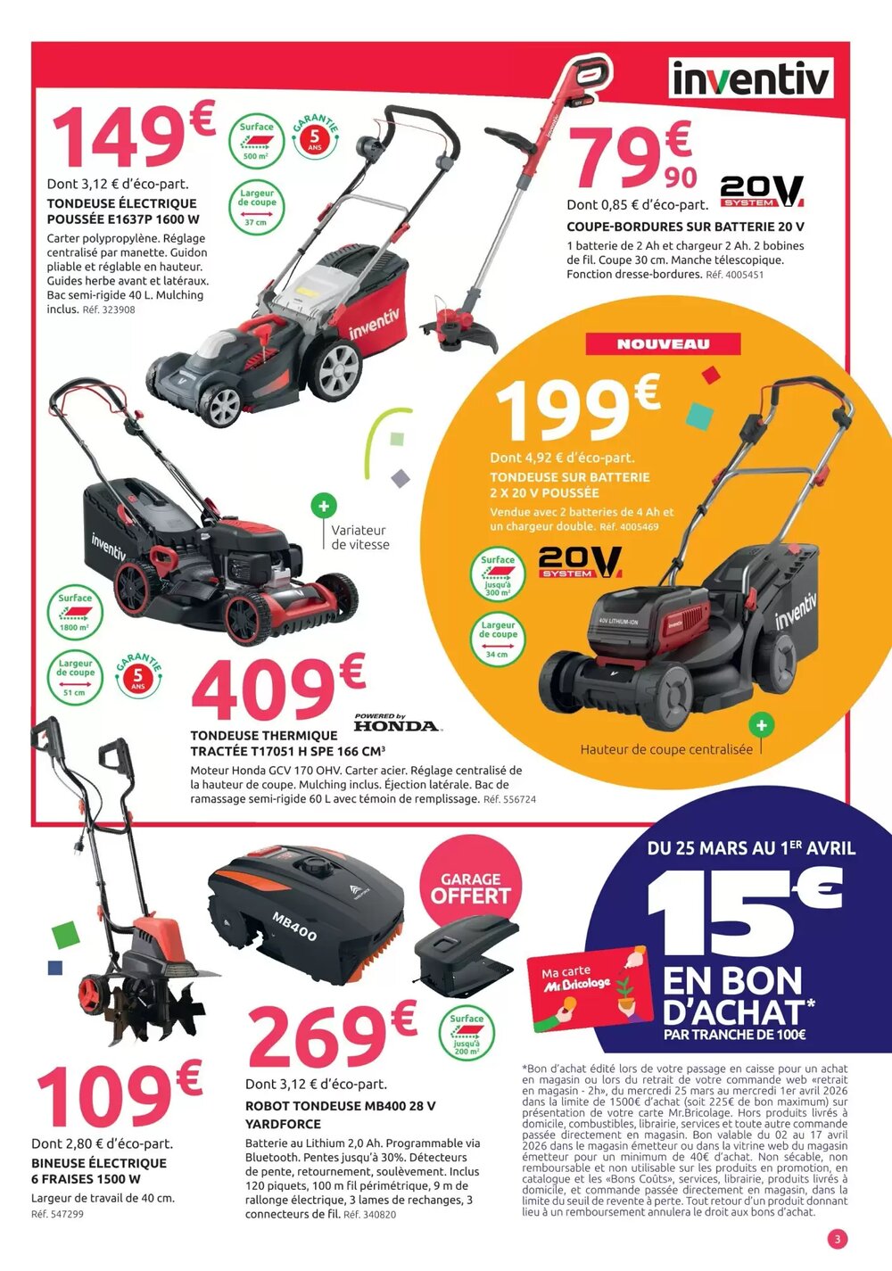 Prospectus promotionnel Mr Bricolage valable à partir du 25/03/2026 - Page 3.